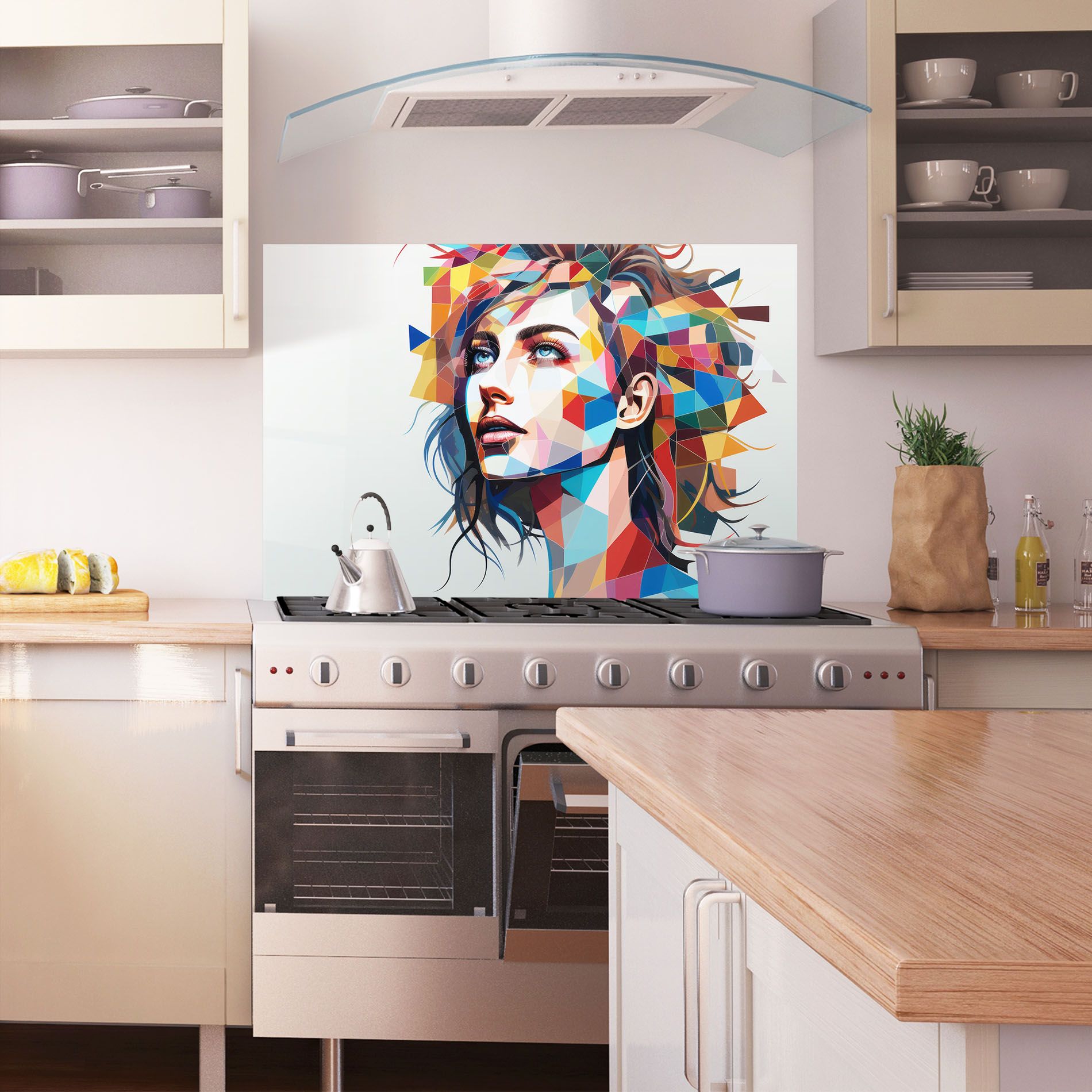 Geometric Shapes Hair mockup 1