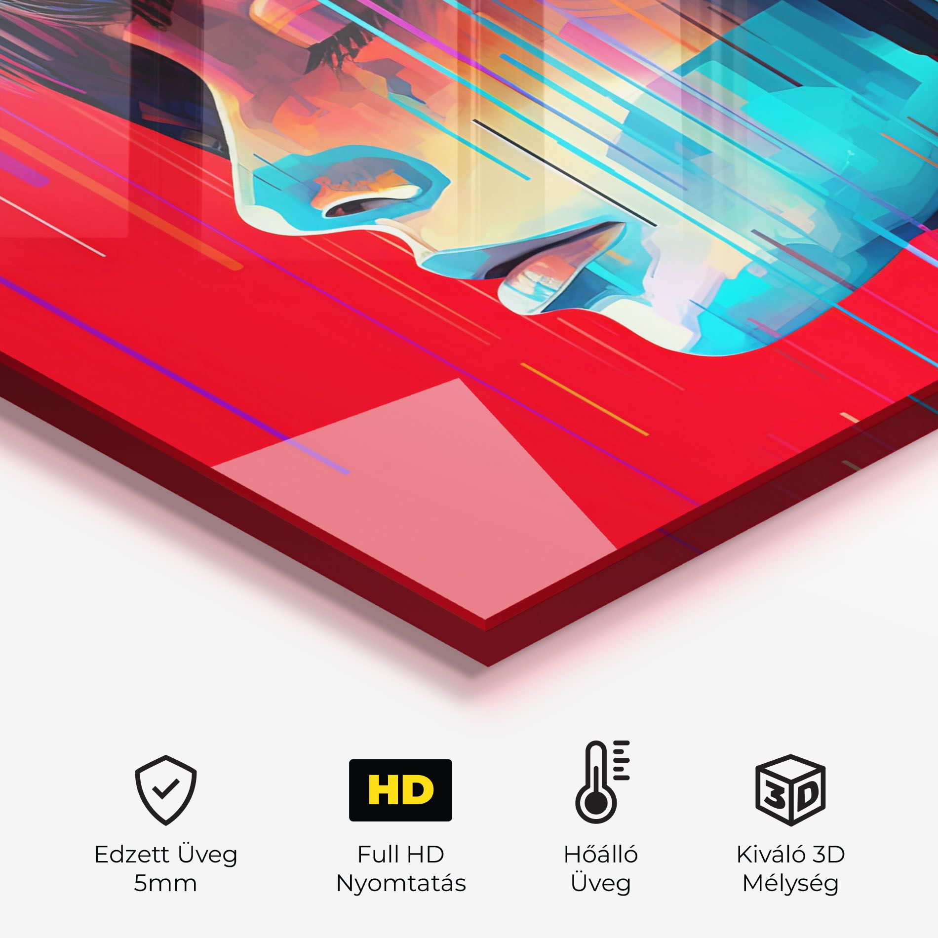 Colorful Glitchy Portrait mockup 2