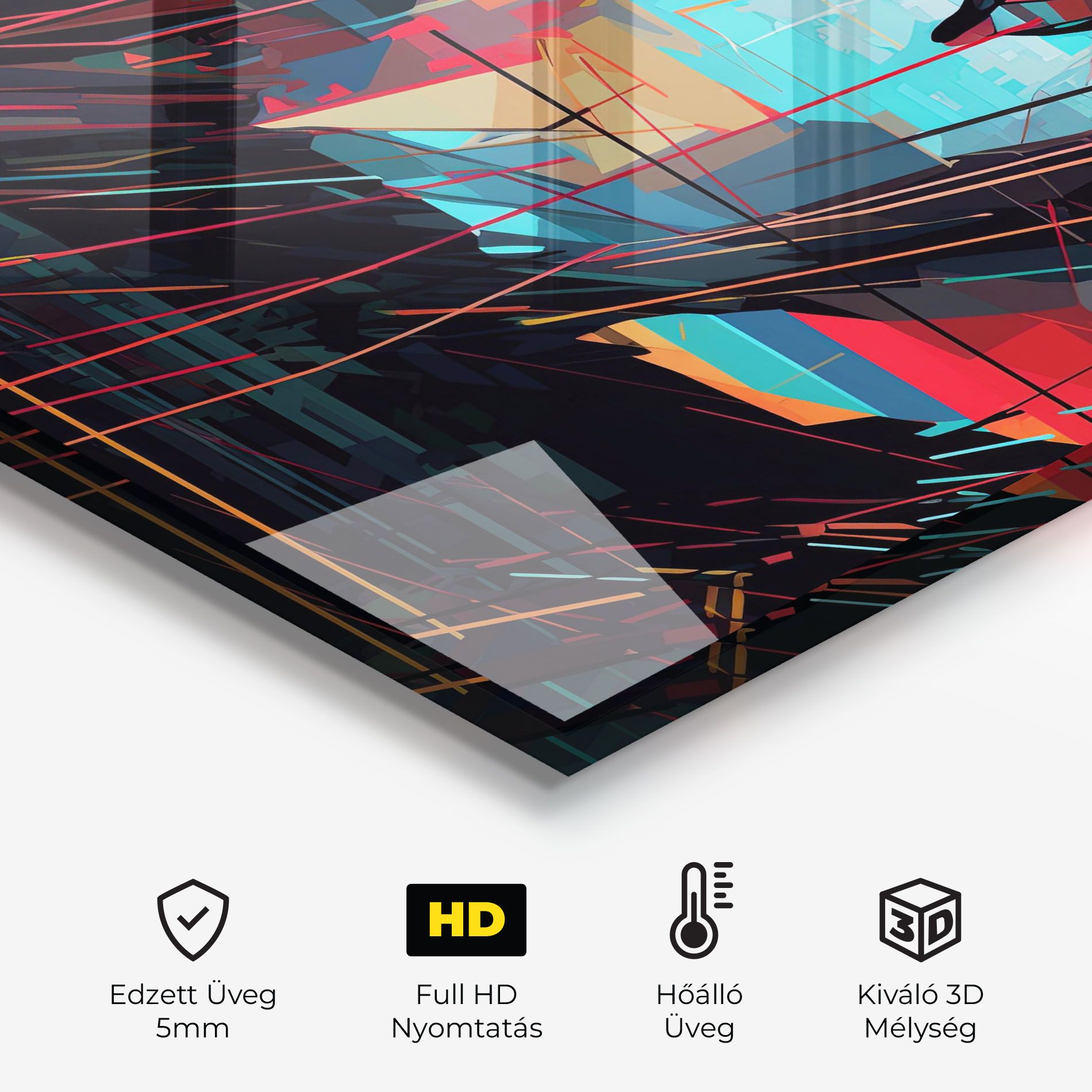 Colorful Glitchy Woman mockup 2