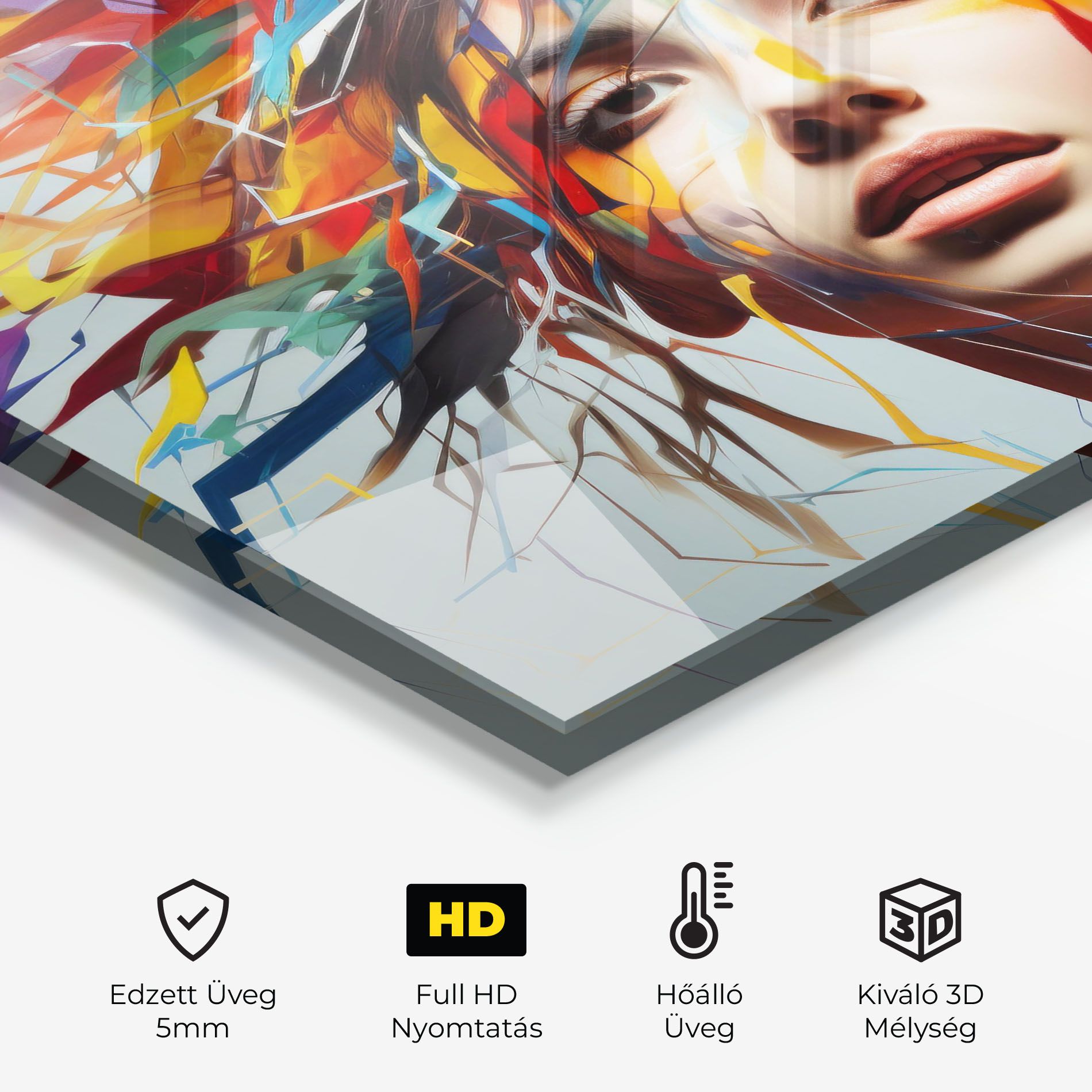 Colorful Paint Hair mockup 2