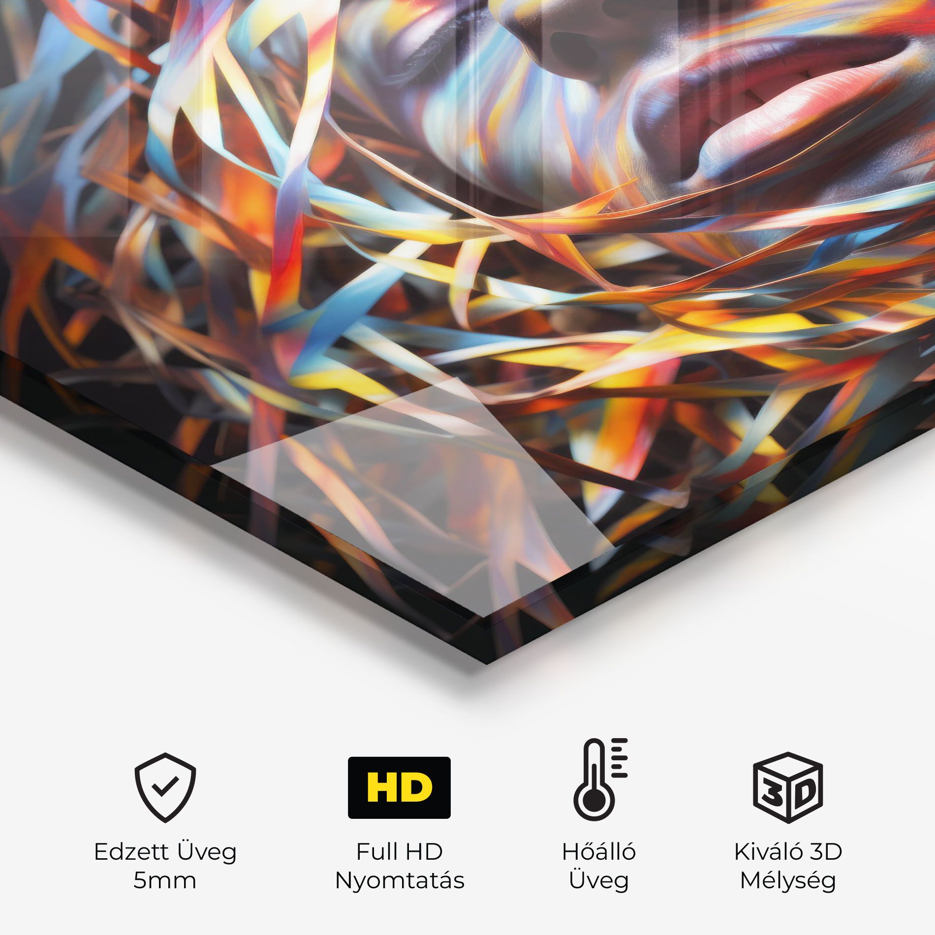 Colorful Ribbons Hair mockup 2