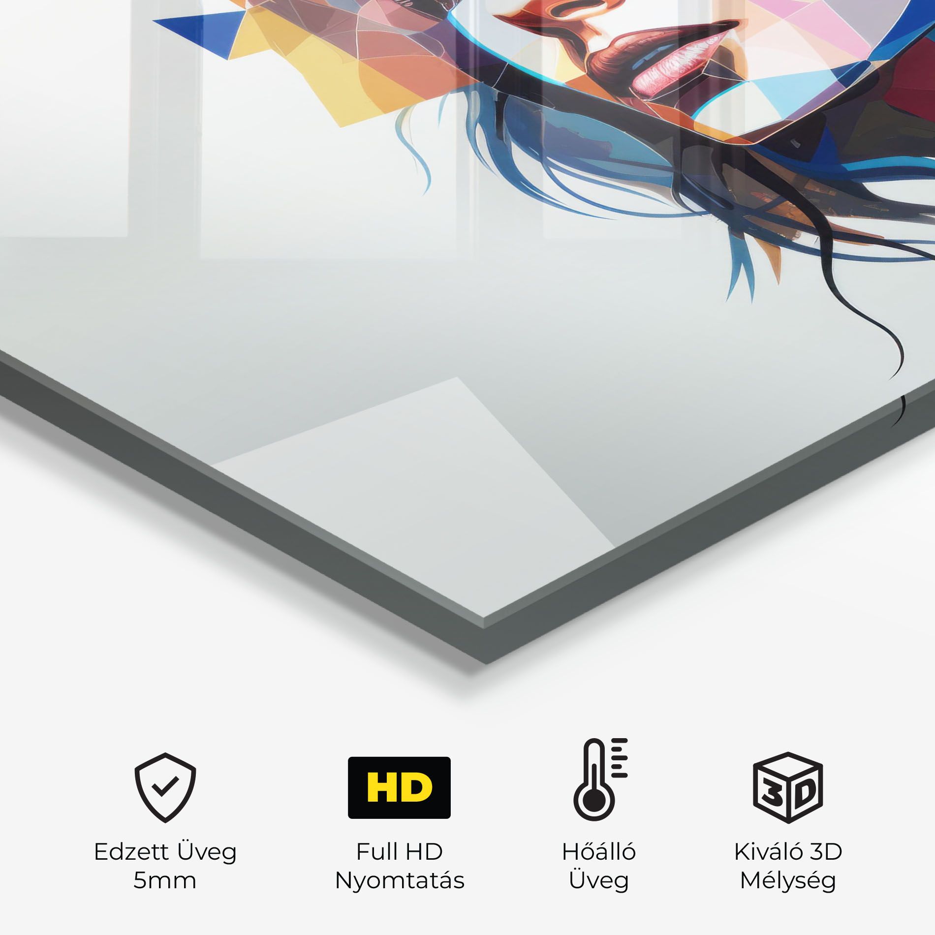 Geometric Shapes Hair mockup 2