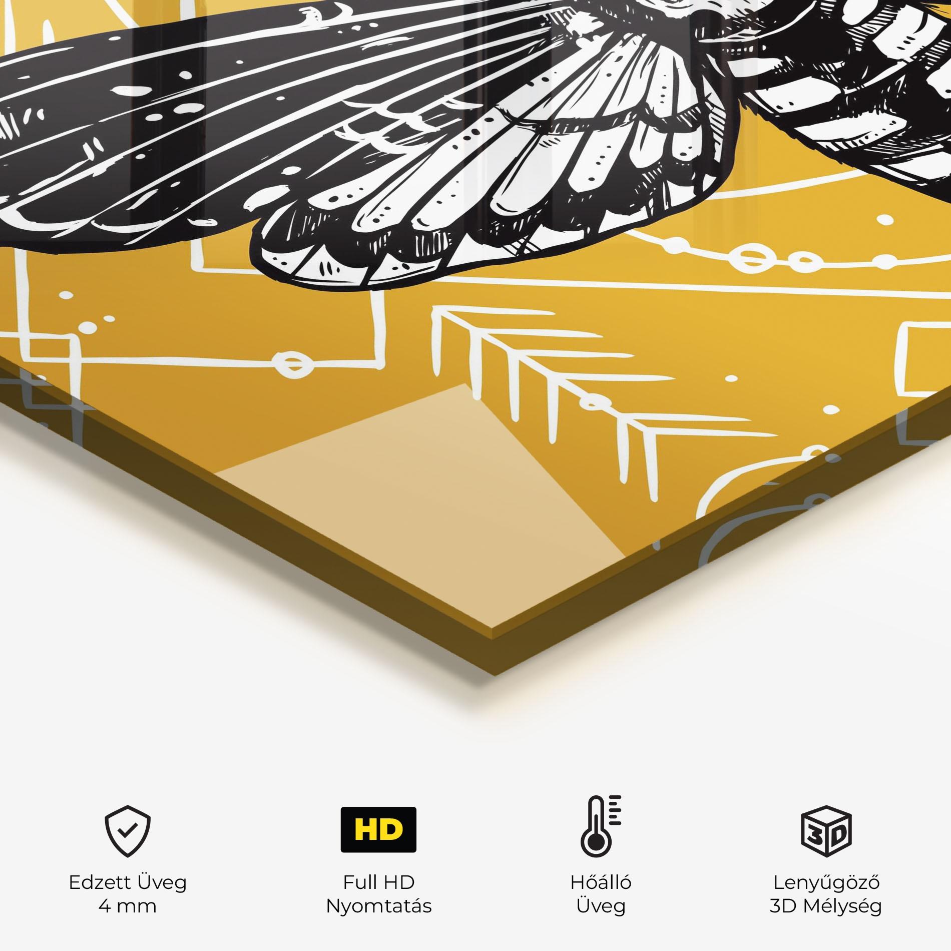 Konyhai üveg hátfal Cool Art 03 mockup 2