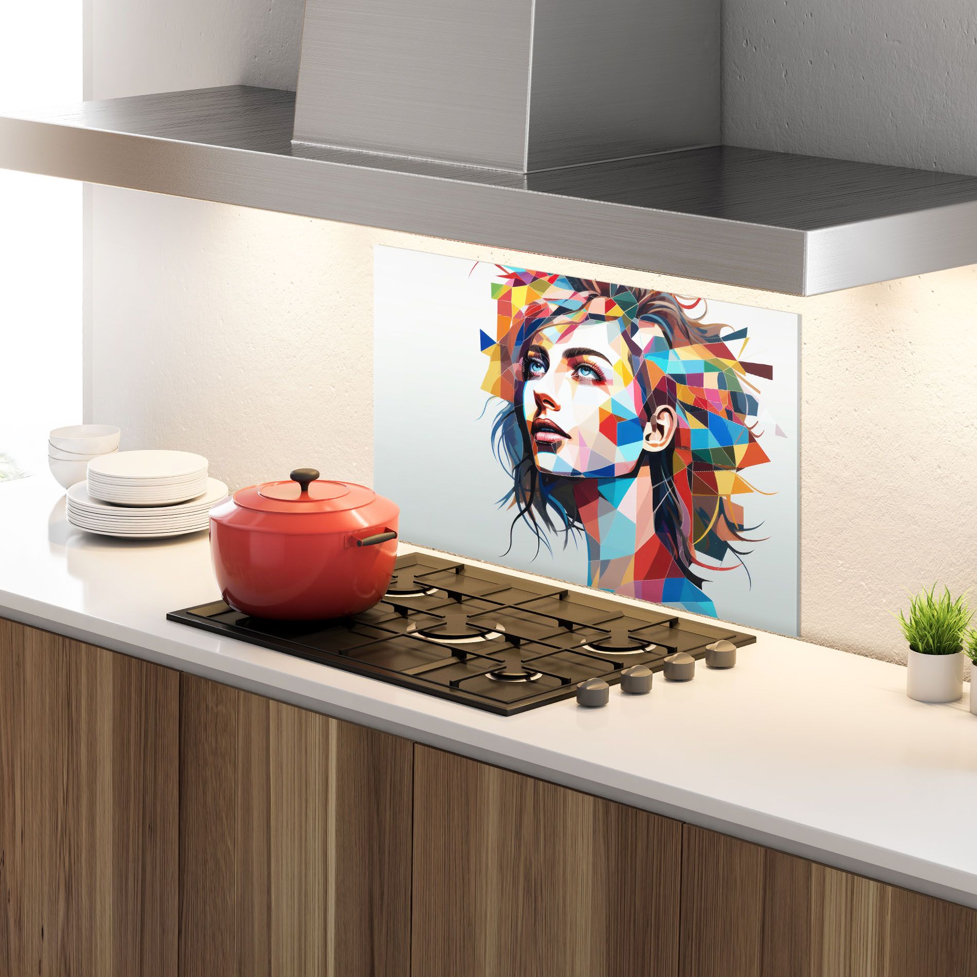 Geometric Shapes Hair mockup 4