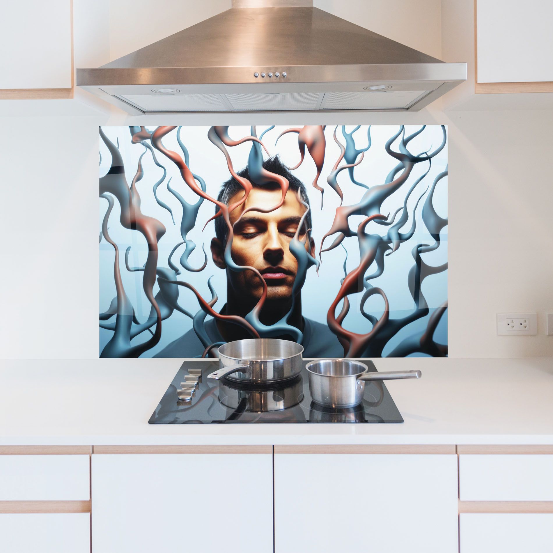 Blue Red Swirls mockup 5