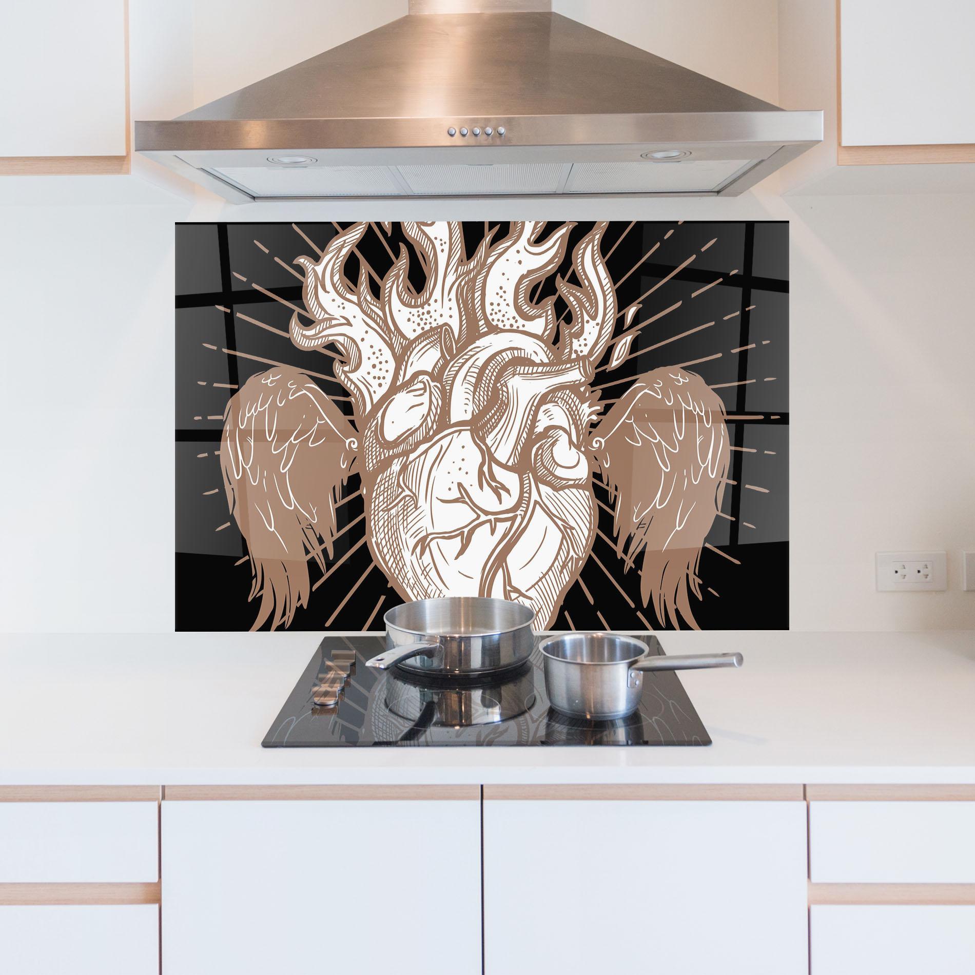 Konyhai üveg hátfal Cool Art 01 mockup 5