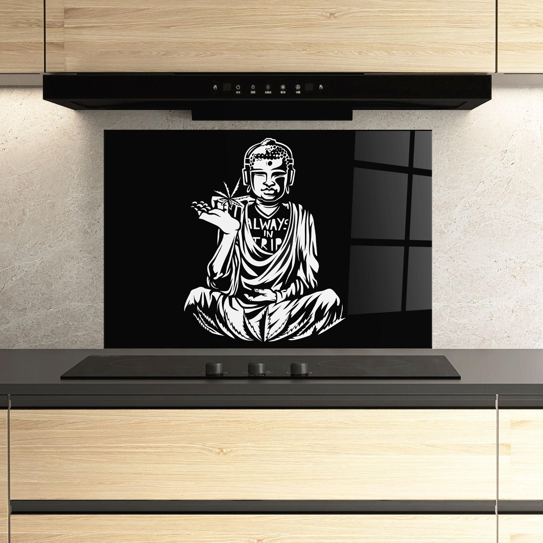 Konyhai üveg hátfal Always Trip mockup 3