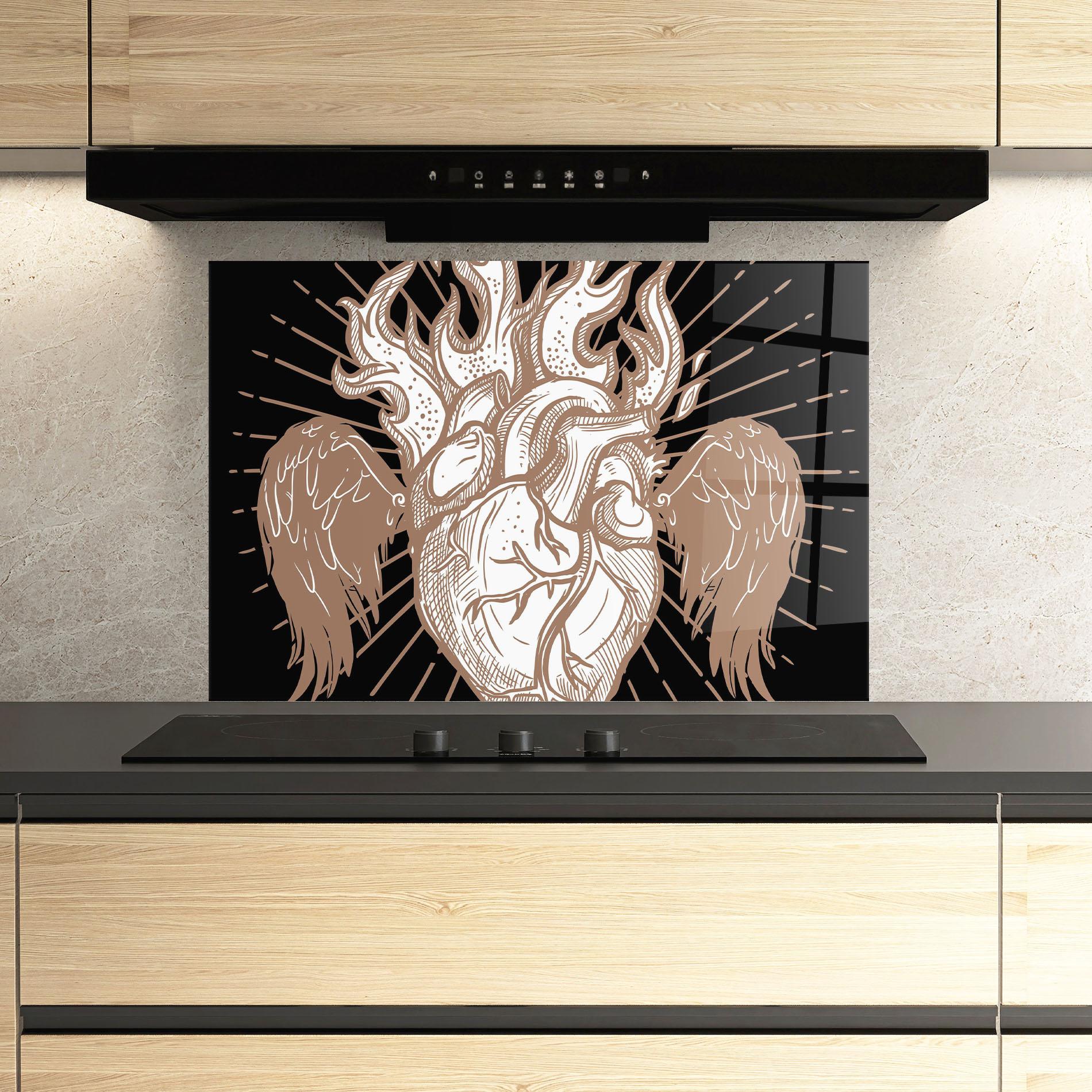 Konyhai üveg hátfal Cool Art 01 mockup 3