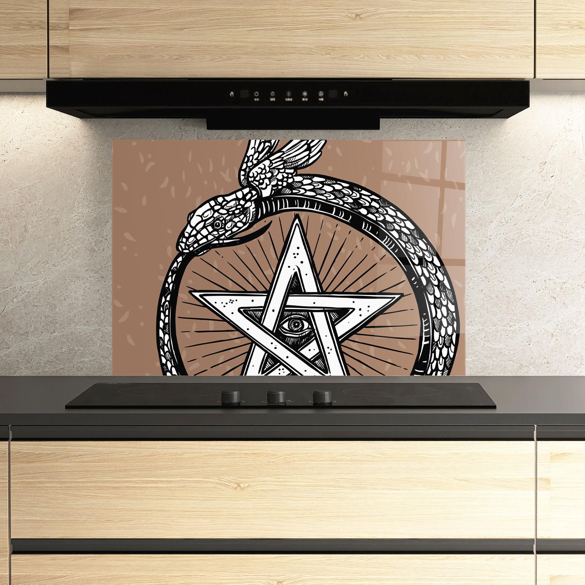 Konyhai üveg hátfal Cool Art 04 mockup 3