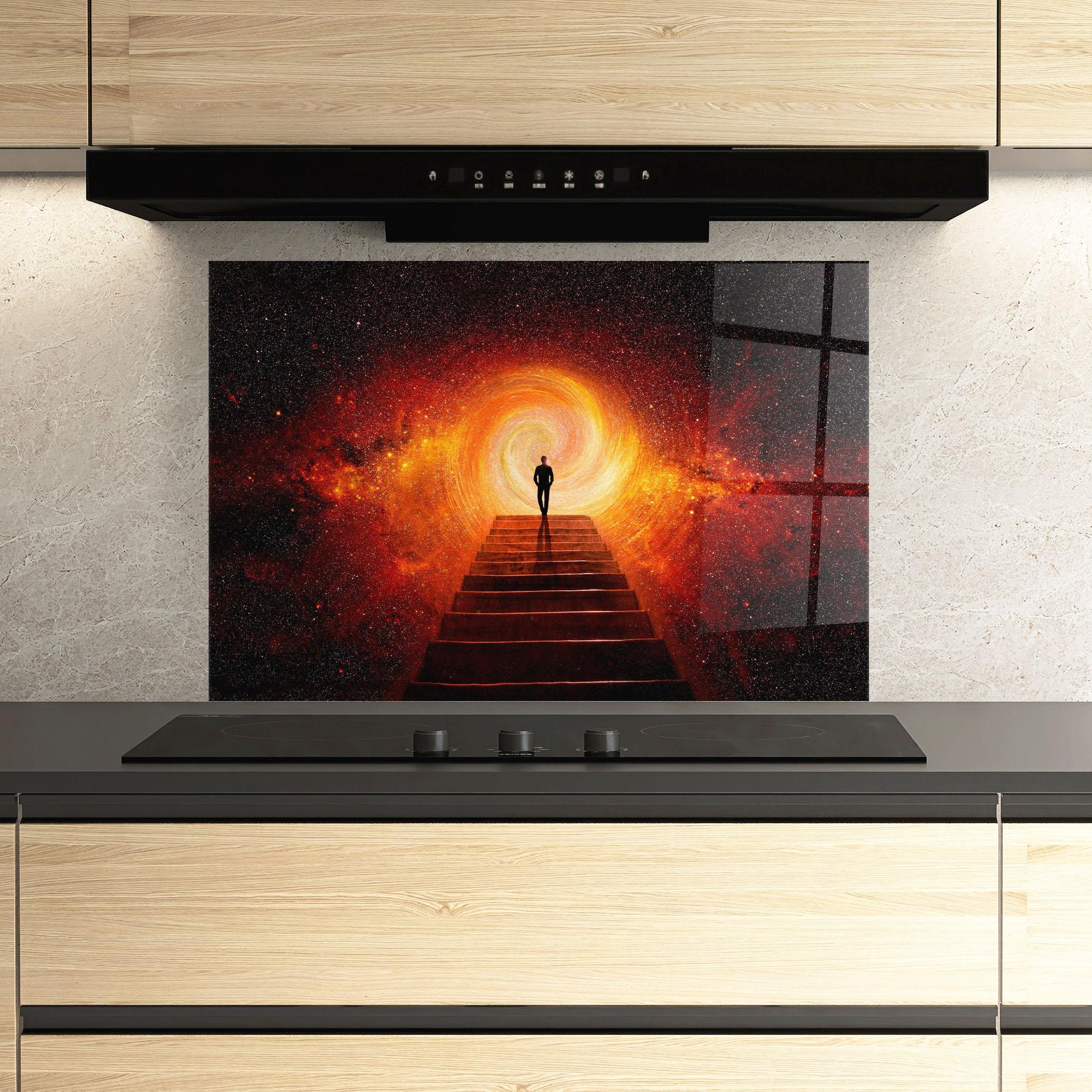 Konyhai üveg hátfal Gateway To Your Soul mockup 3