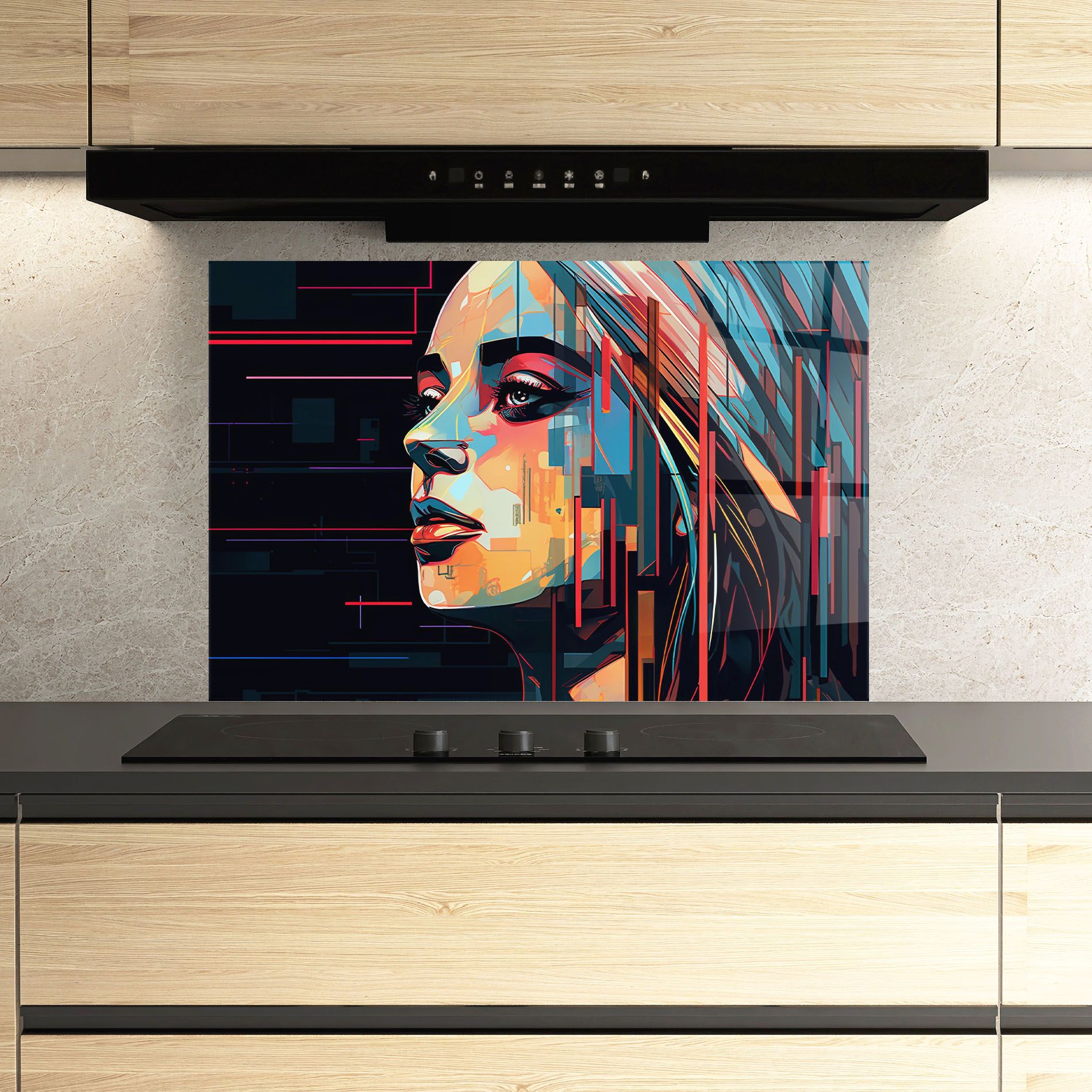 Glitchy Dark Portrait mockup 3