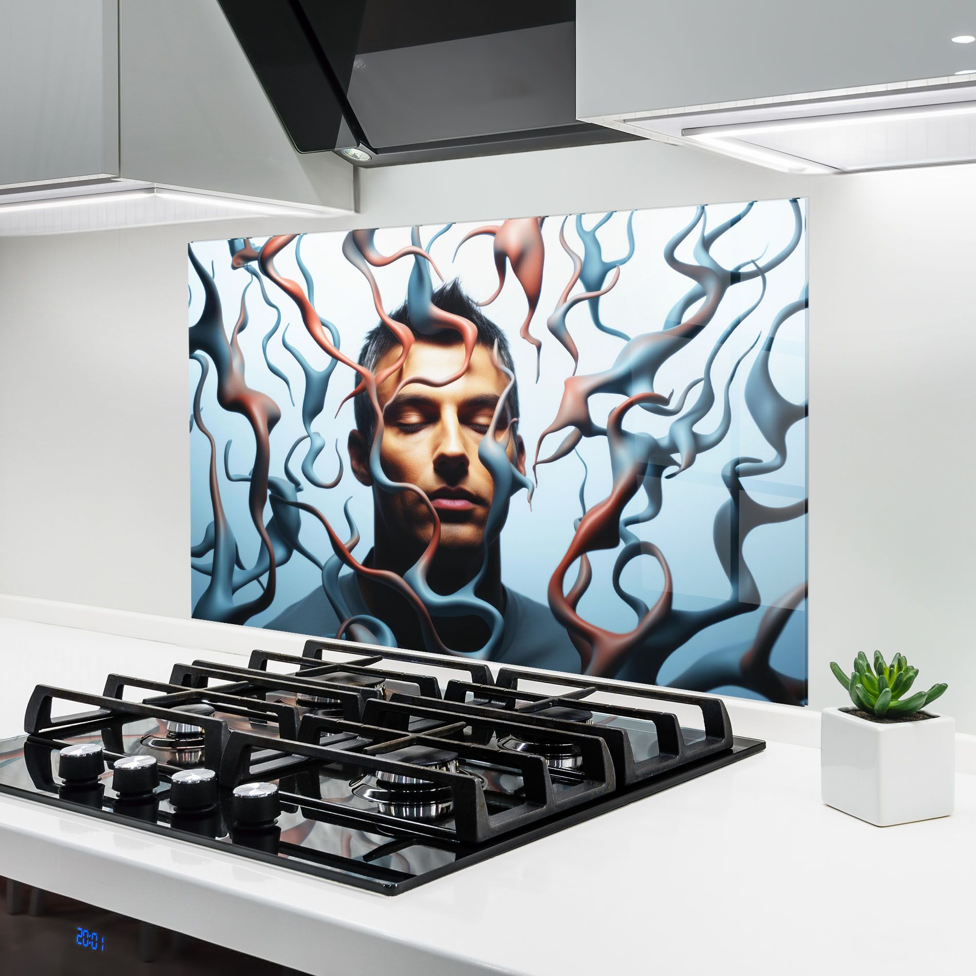 Blue Red Swirls mockup 6