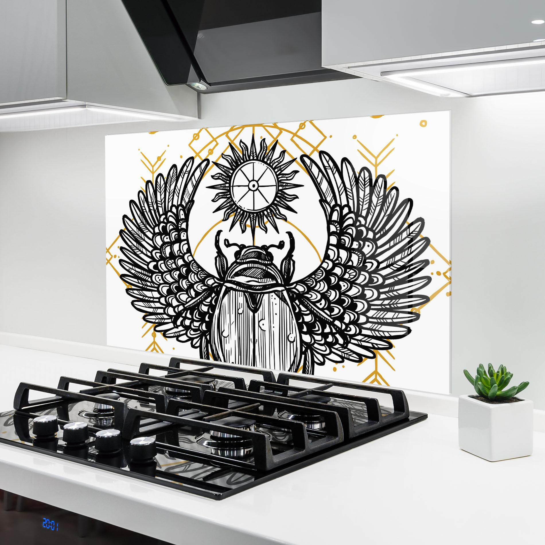 Konyhai üveg hátfal Cool Art 02 mockup 6