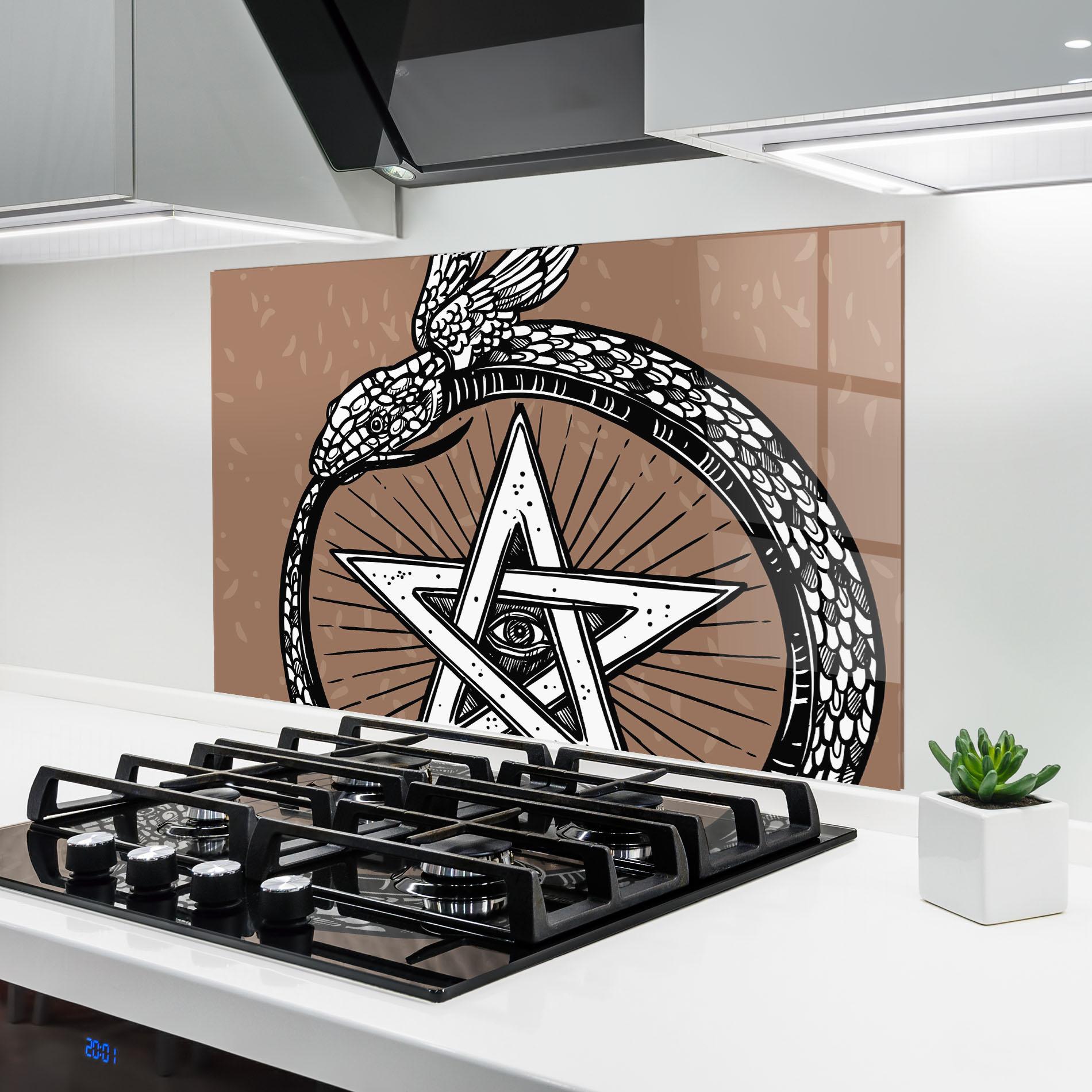 Konyhai üveg hátfal Cool Art 04 mockup 6