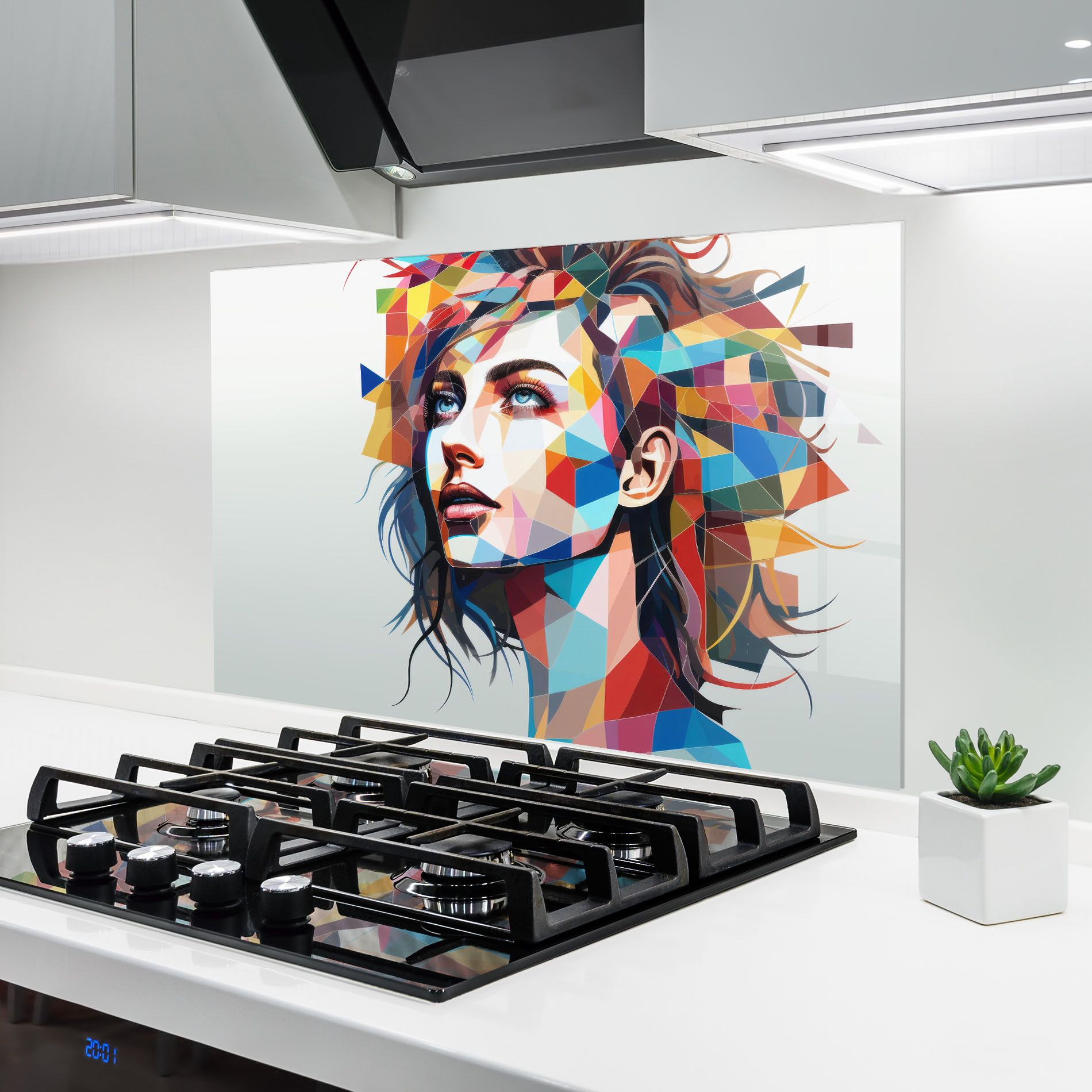 Geometric Shapes Hair mockup 6