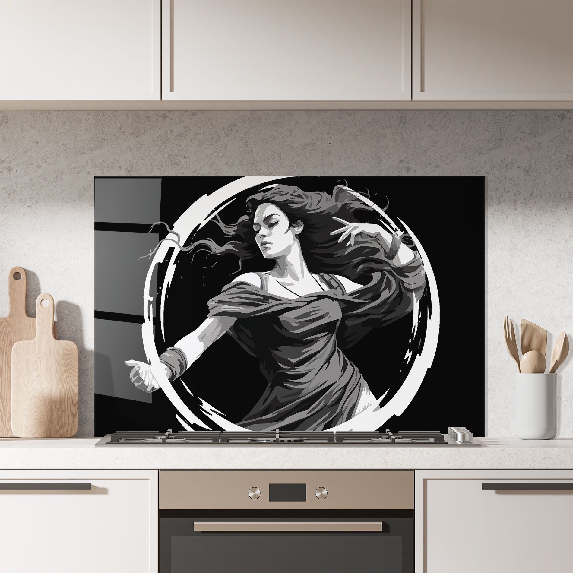 Circle Grey Lady mockup 7