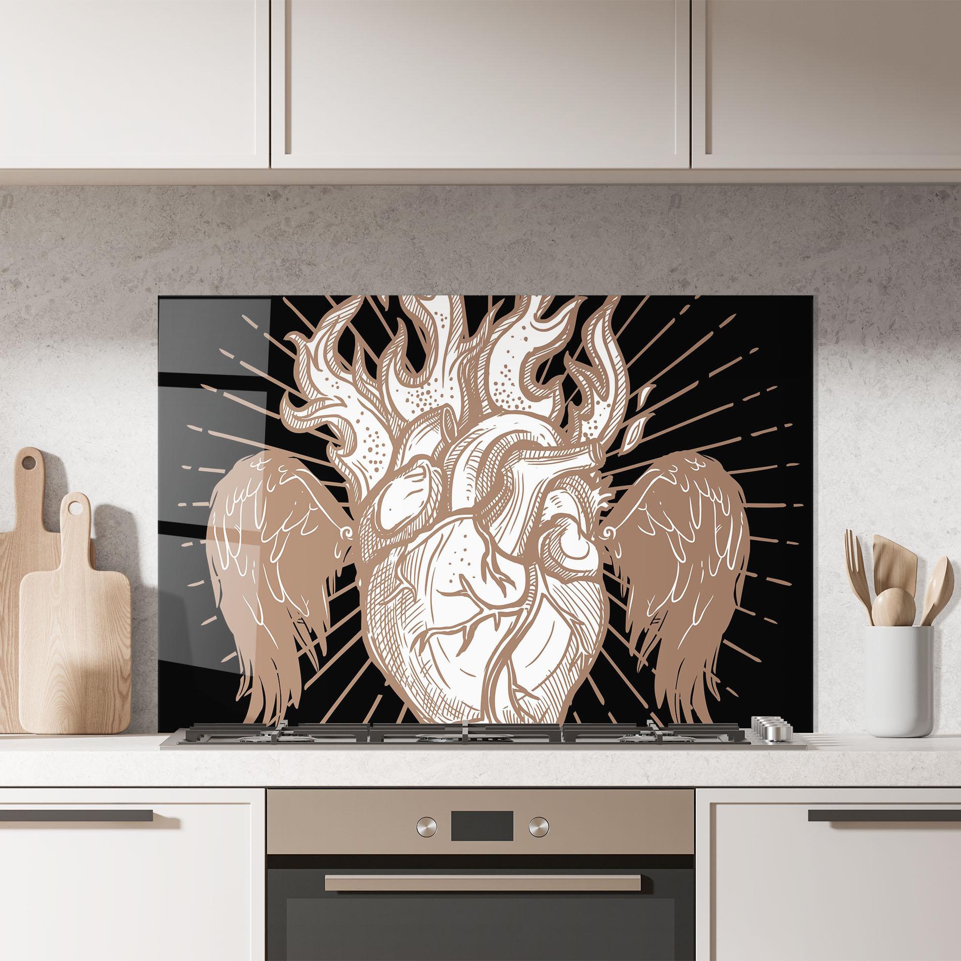 Konyhai üveg hátfal Cool Art 01 mockup 7