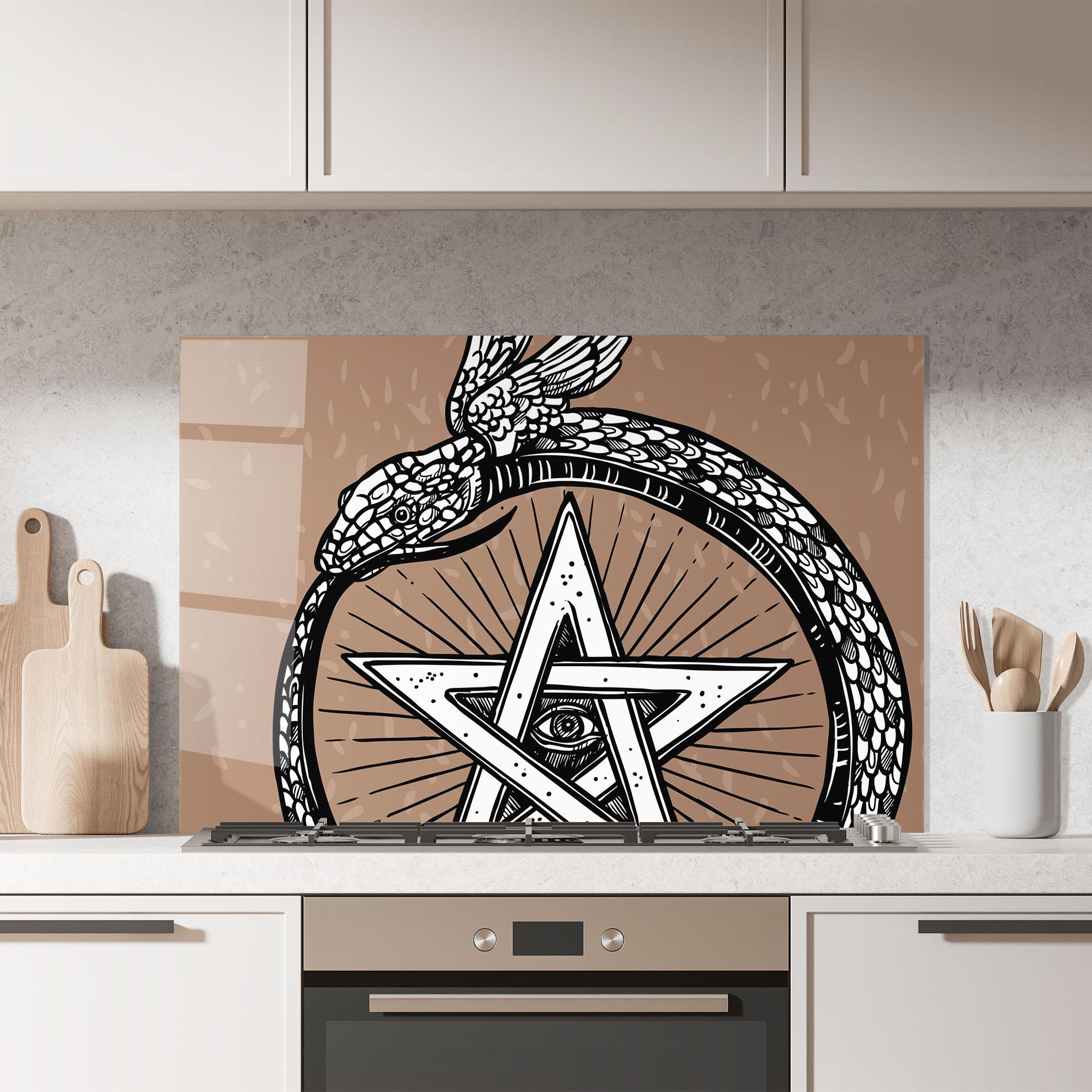 Konyhai üveg hátfal Cool Art 04 mockup 7