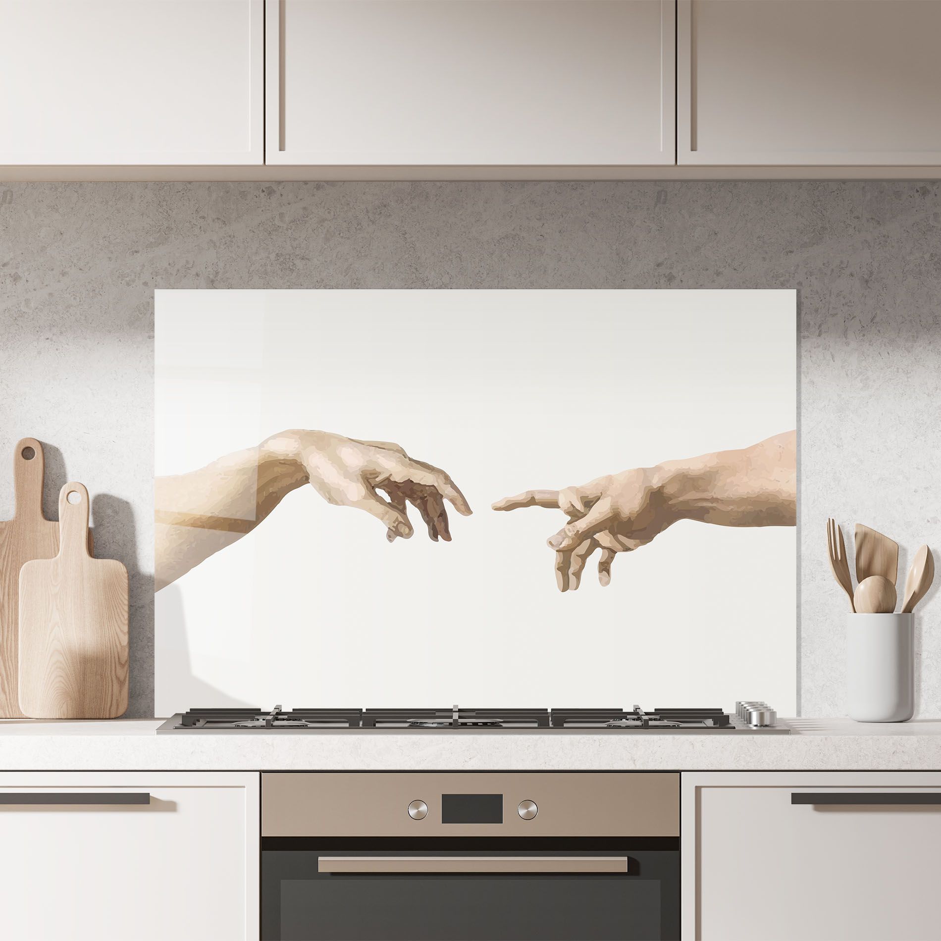 Cream Hands Art mockup 7