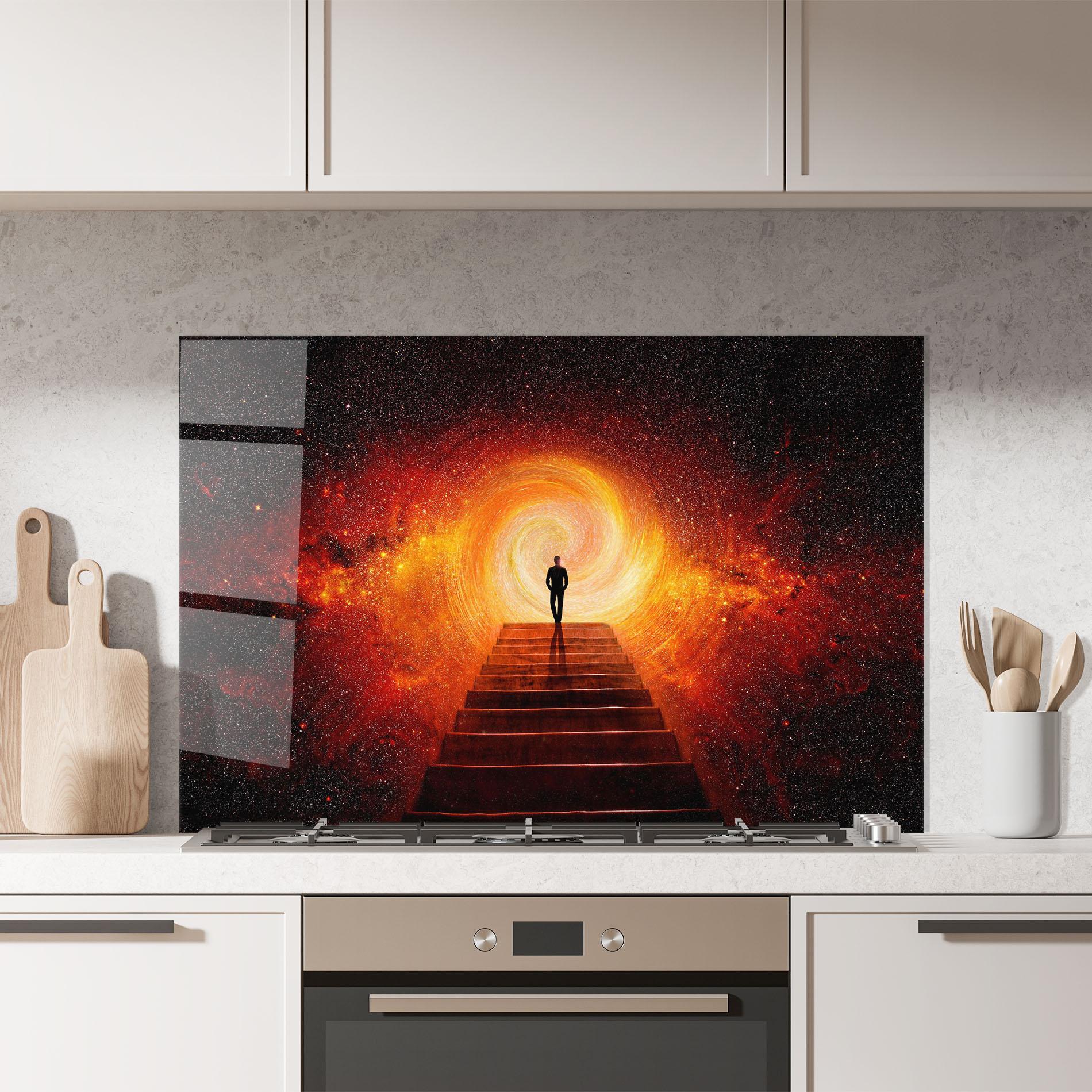 Konyhai üveg hátfal Gateway To Your Soul mockup 7