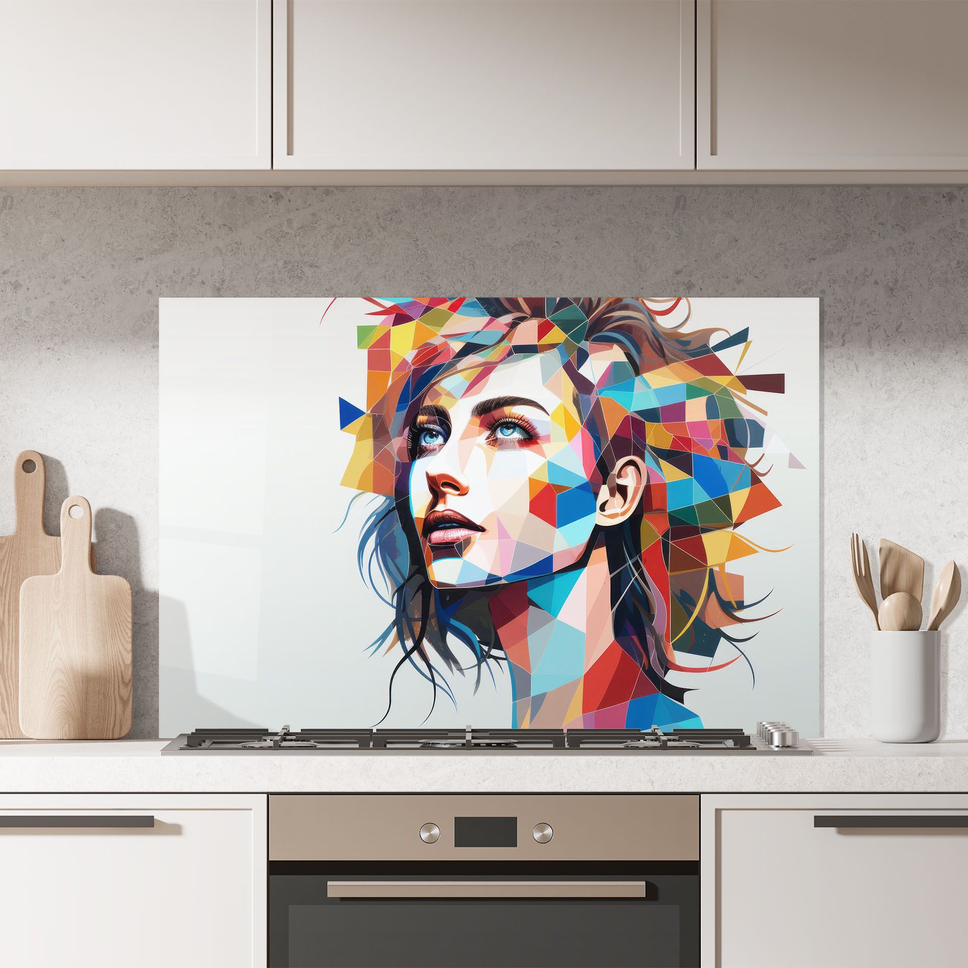 Geometric Shapes Hair mockup 7