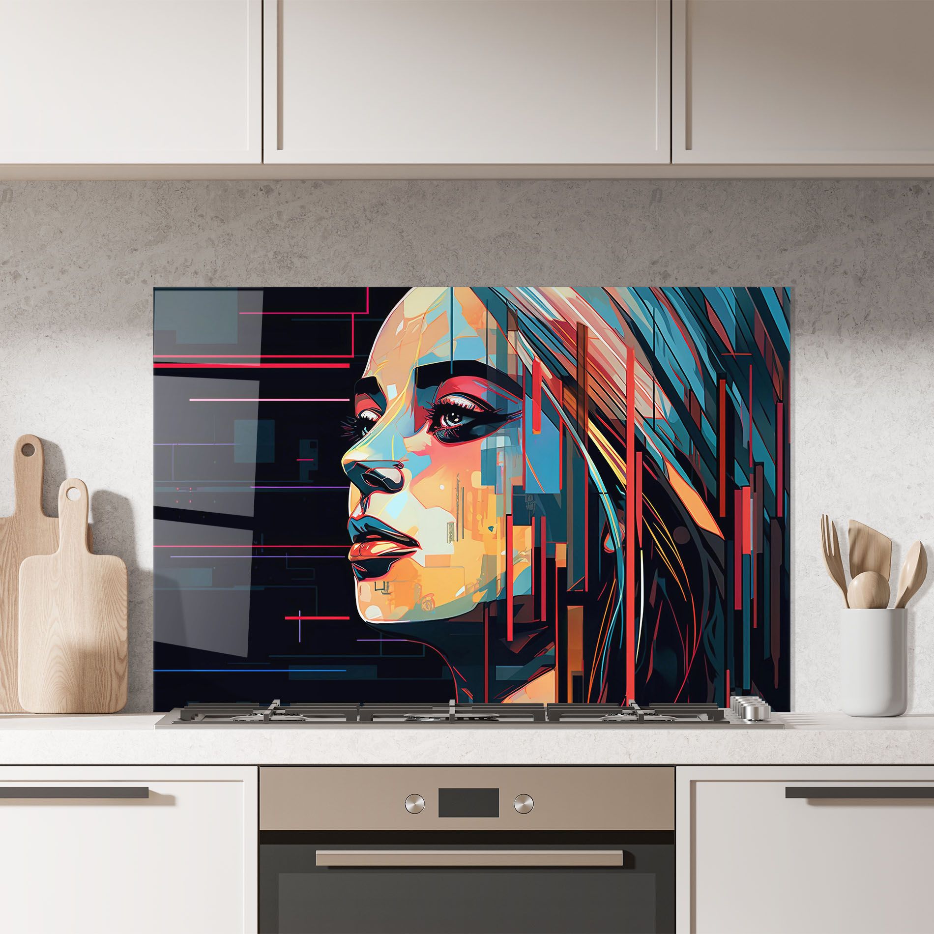 Glitchy Dark Portrait mockup 7