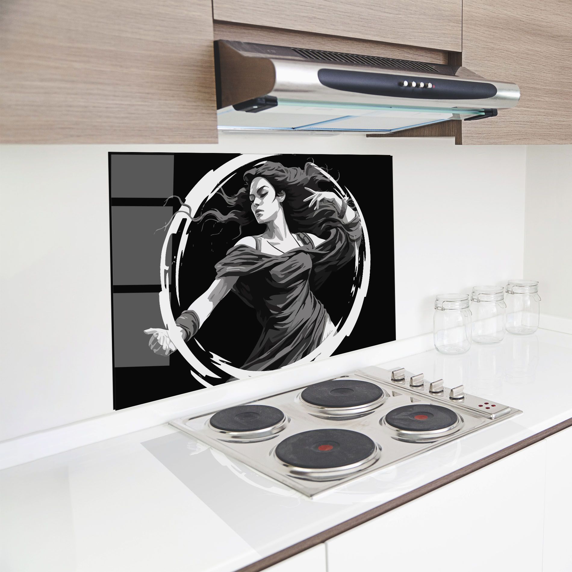 Circle Grey Lady mockup 8