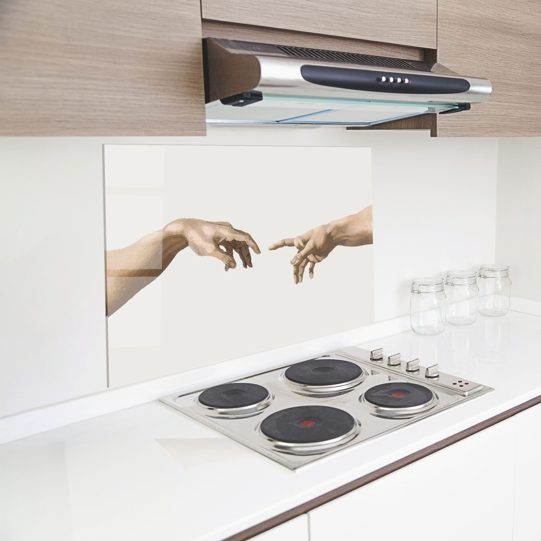 Cream Hands Art mockup 8