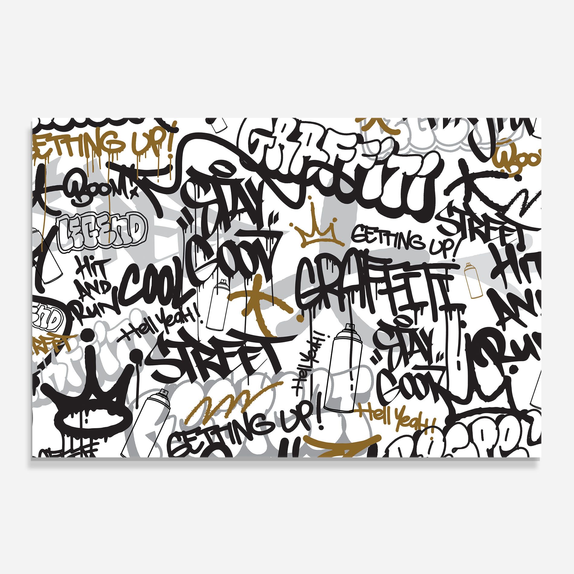 Black Yellow Graffiti mockup 0