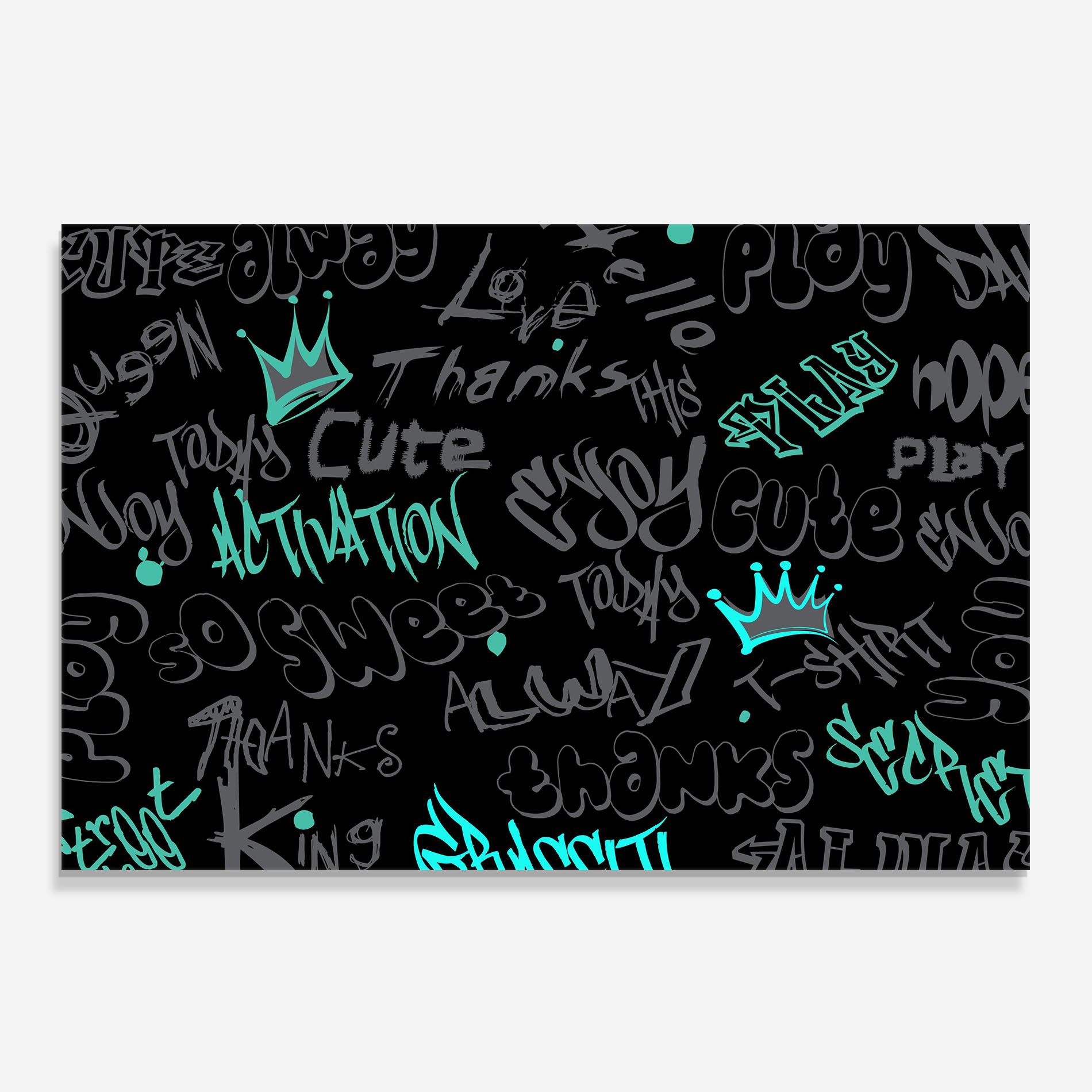 Blue Grey Graffiti mockup 0