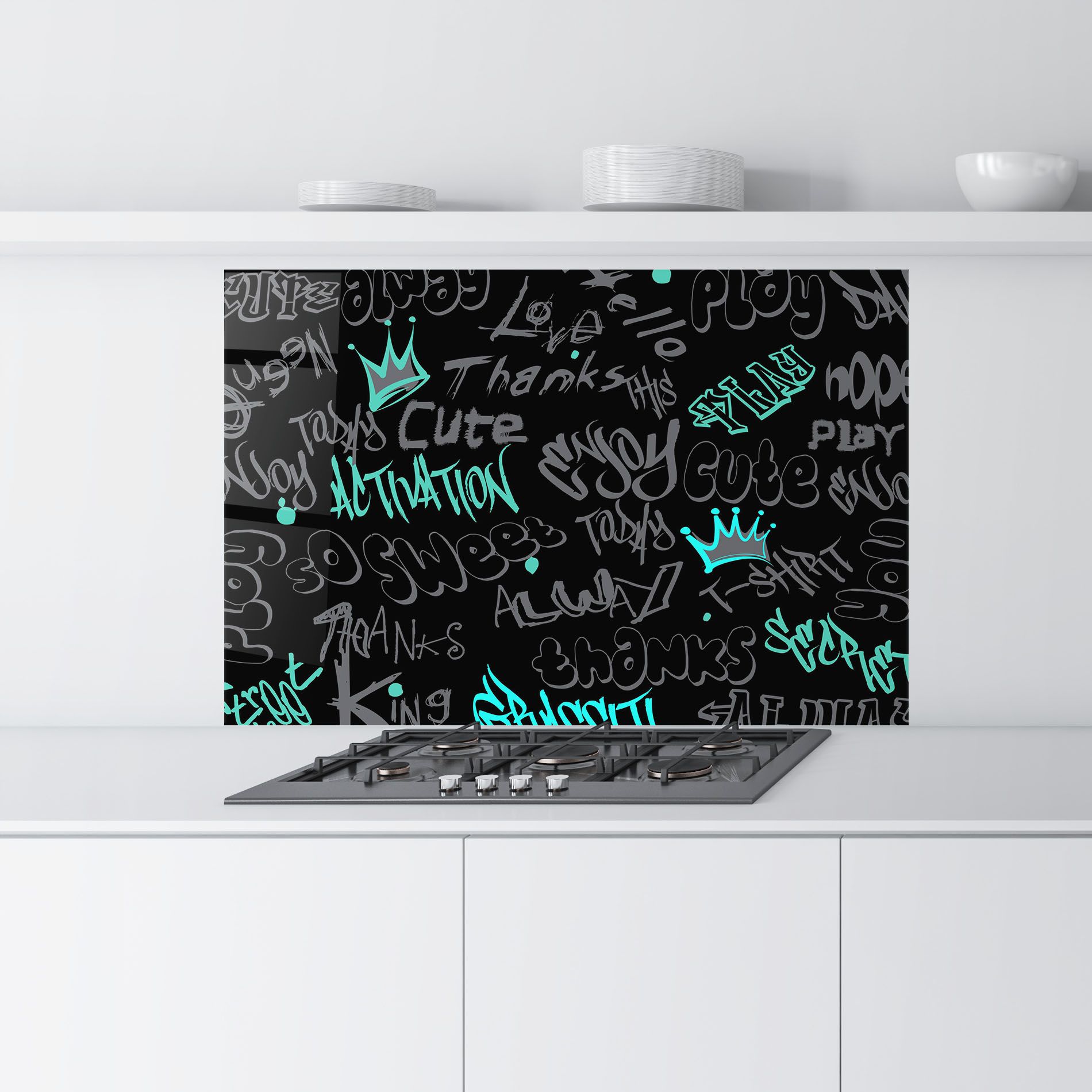 Blue Grey Graffiti mockup 9
