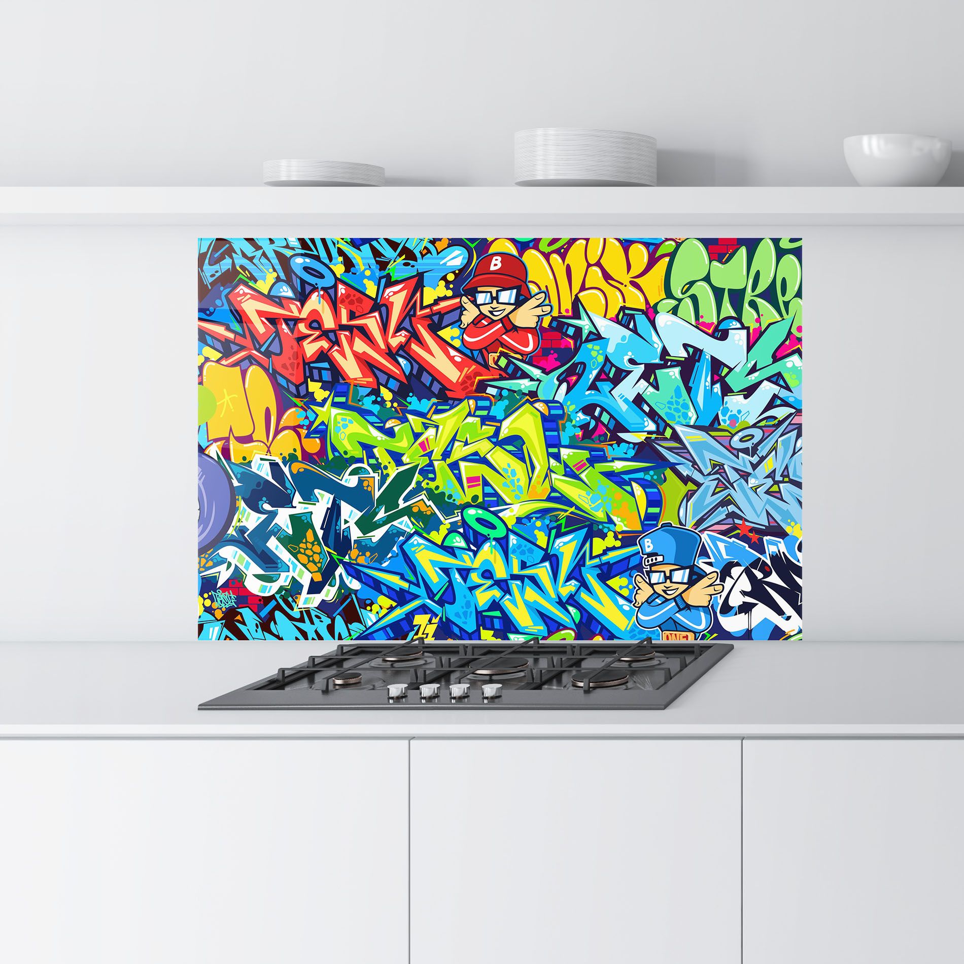 Colorful Graffiti mockup 9