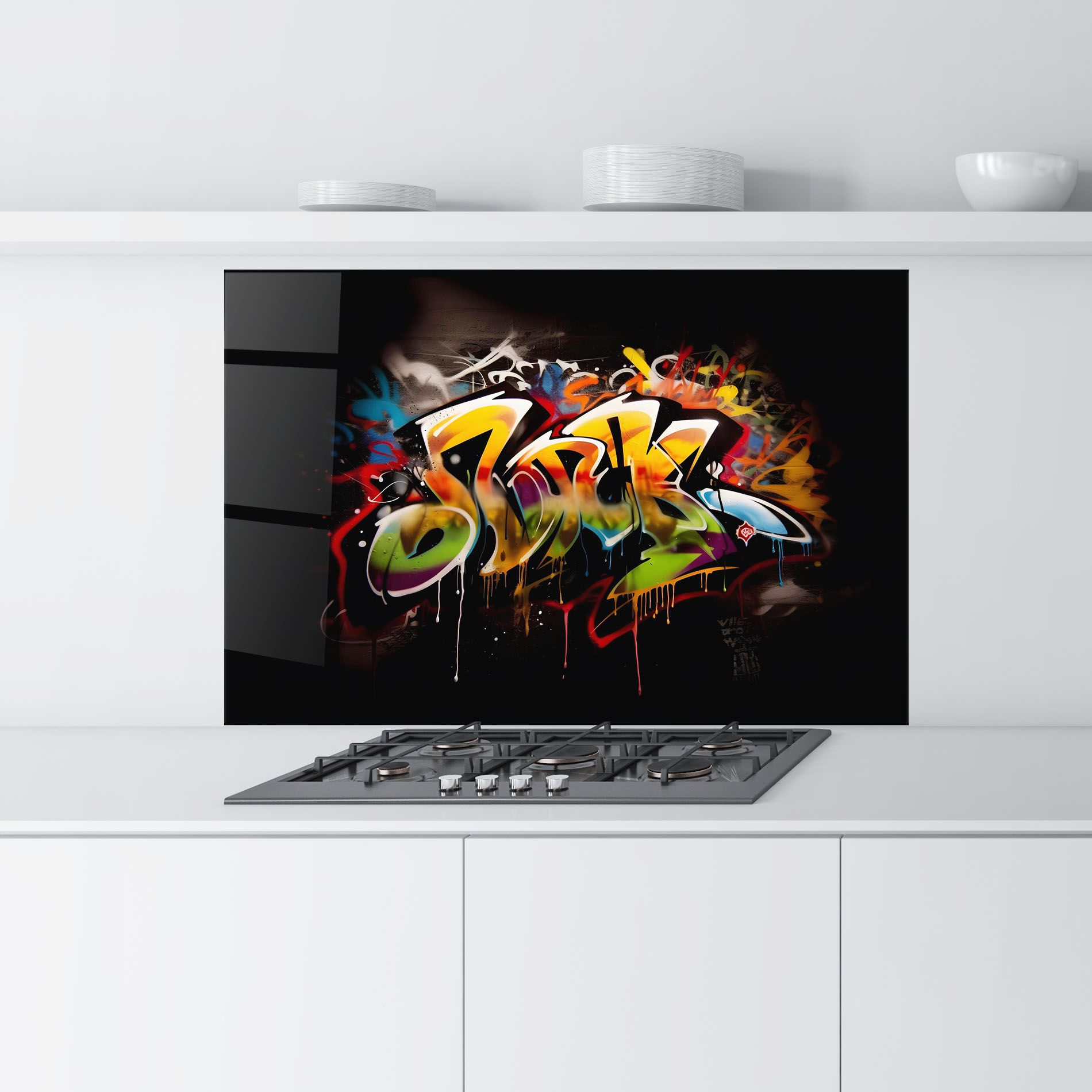 Graffiti Style Wall mockup 9