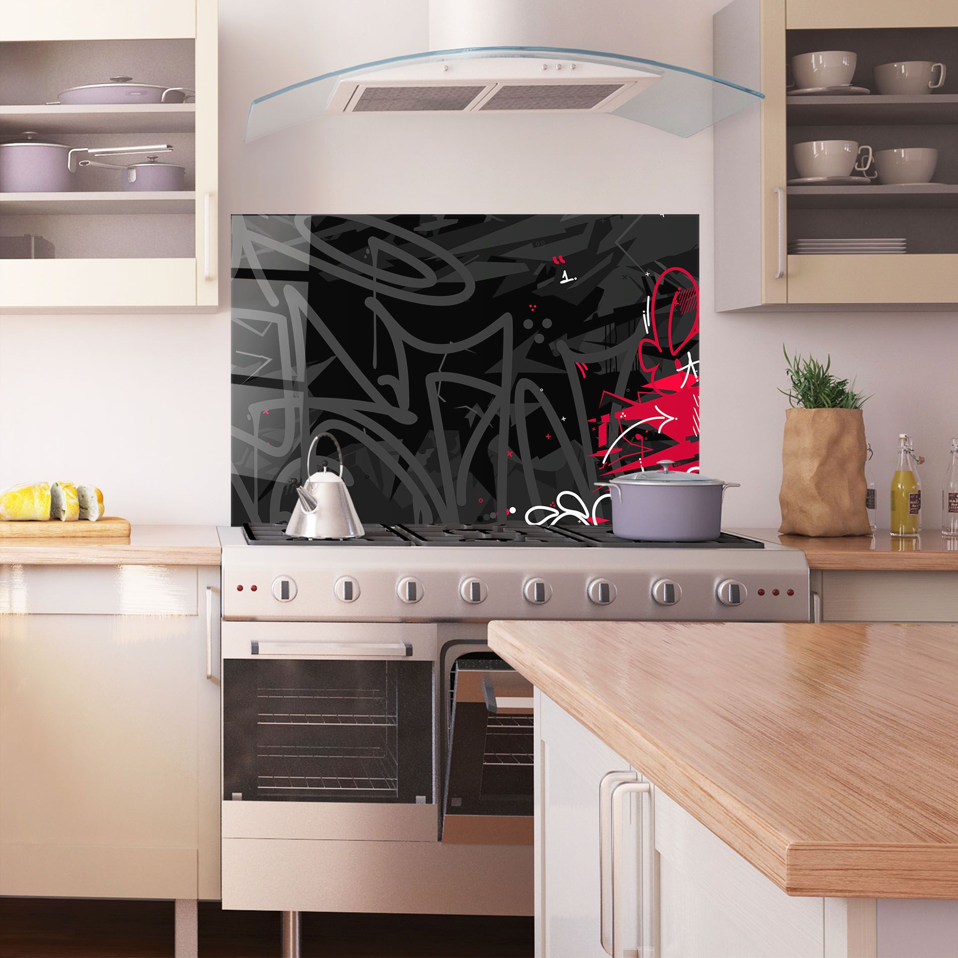 Grey Pink Graffiti mockup 1