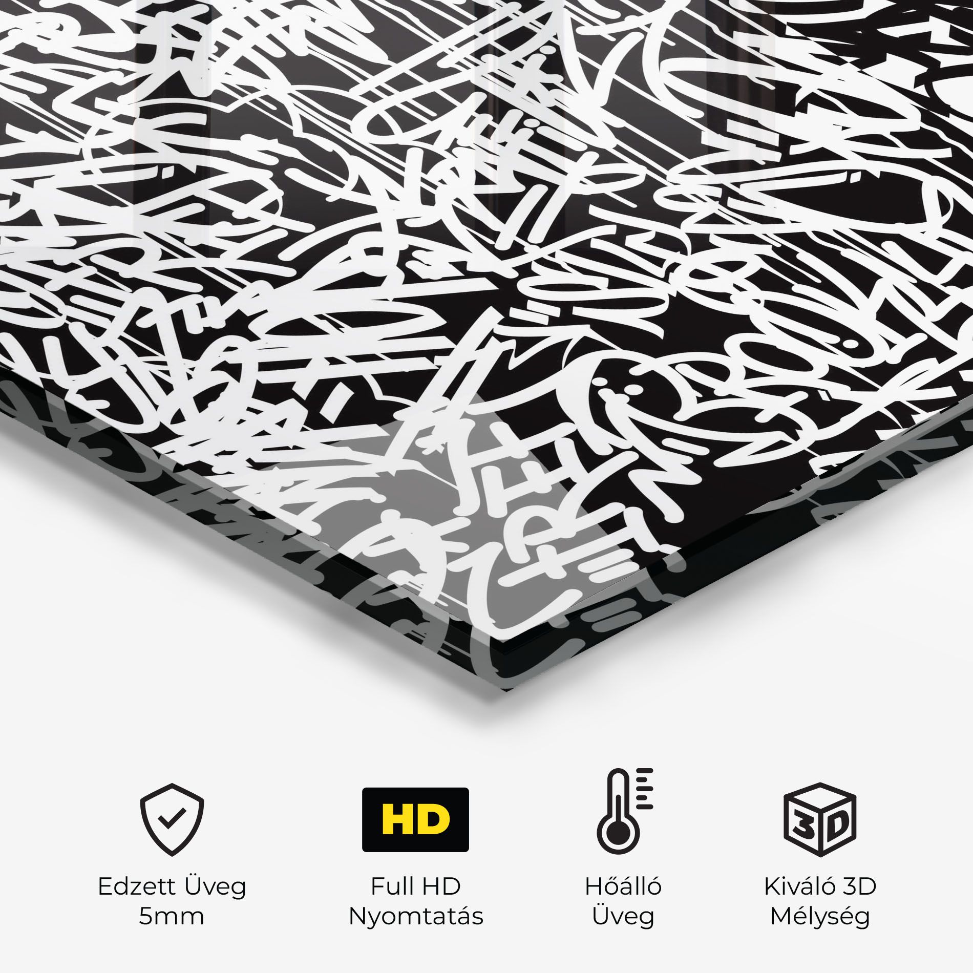 Black White Graffiti mockup 2