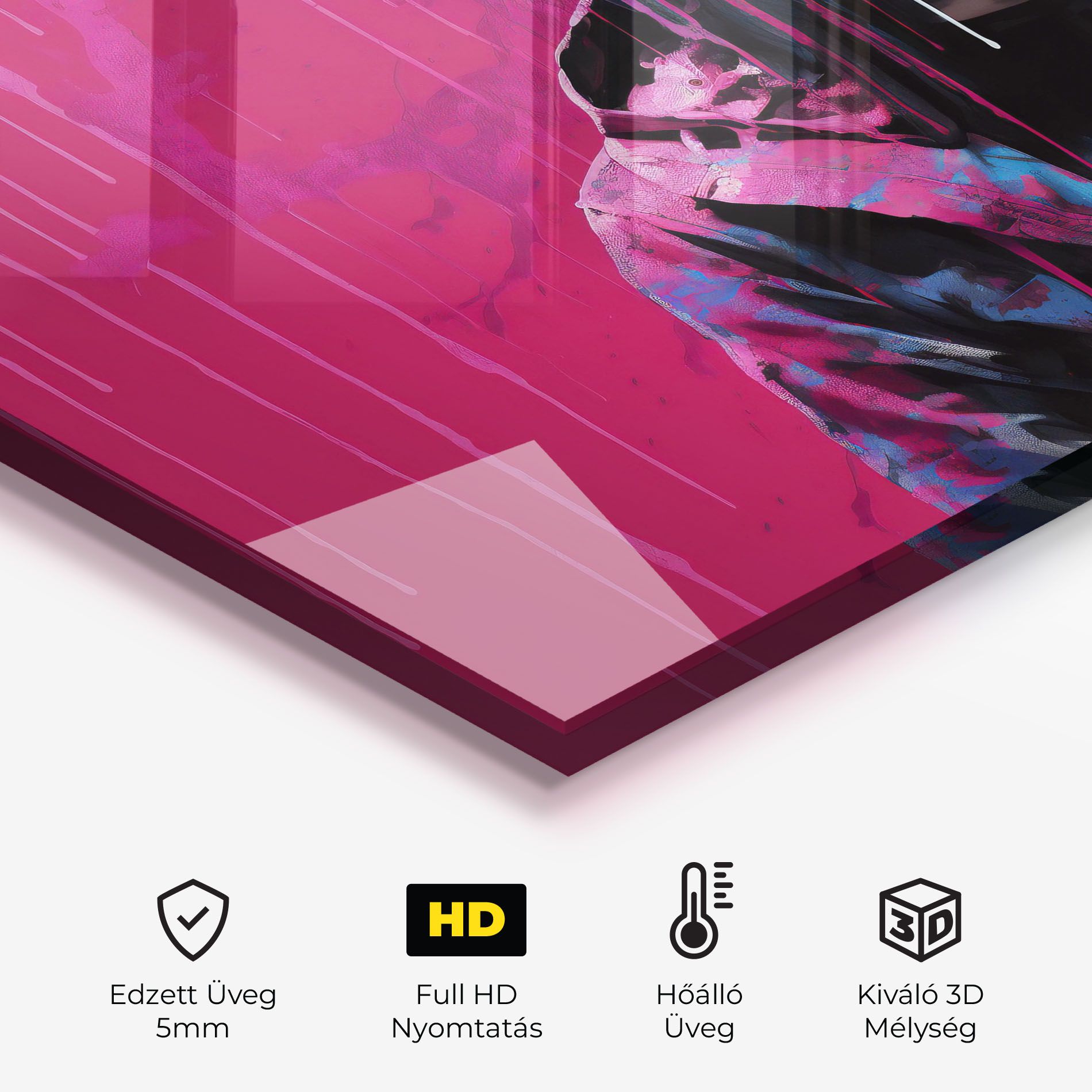 Blue Pink Falling Paint mockup 2