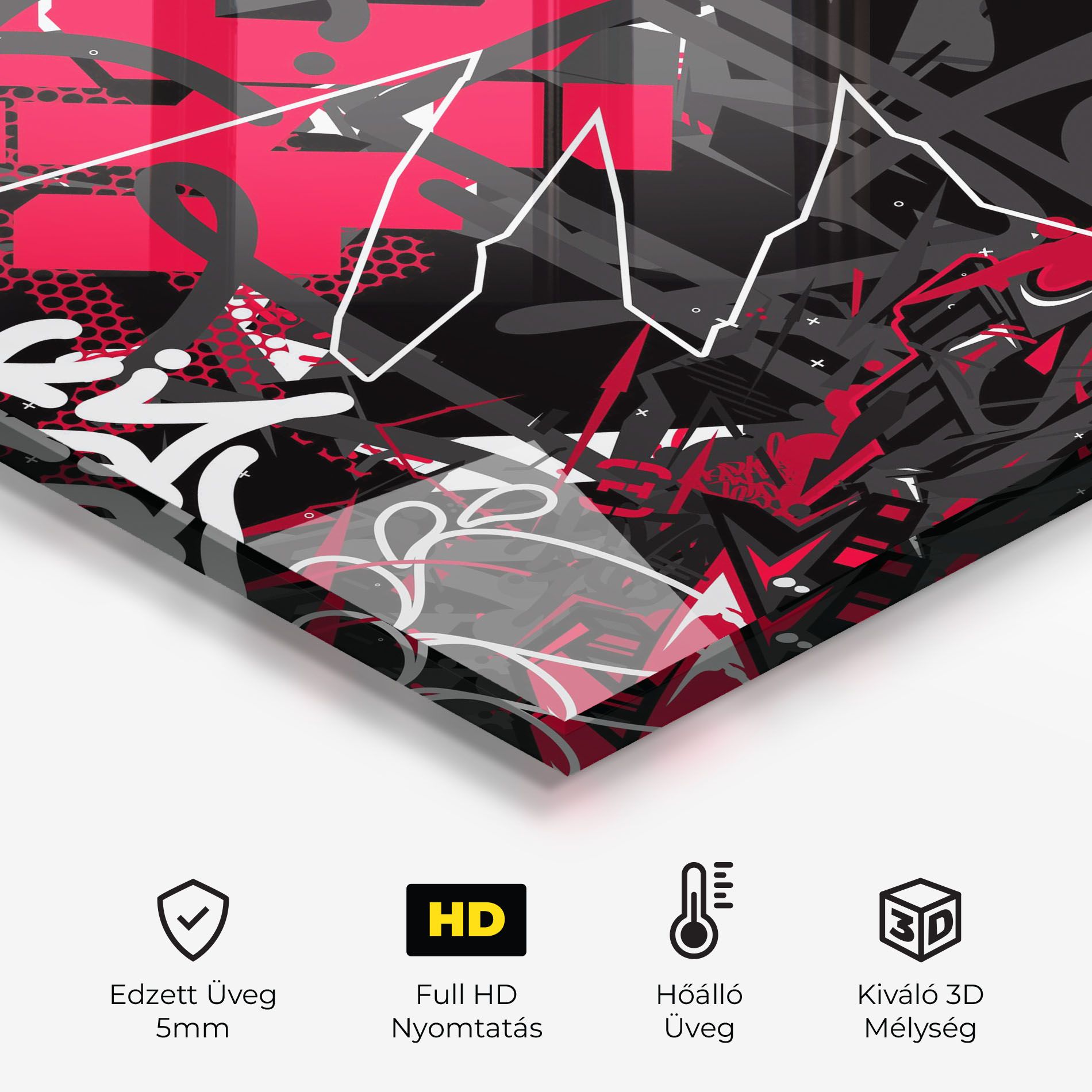 Grey Red Graffiti mockup 2