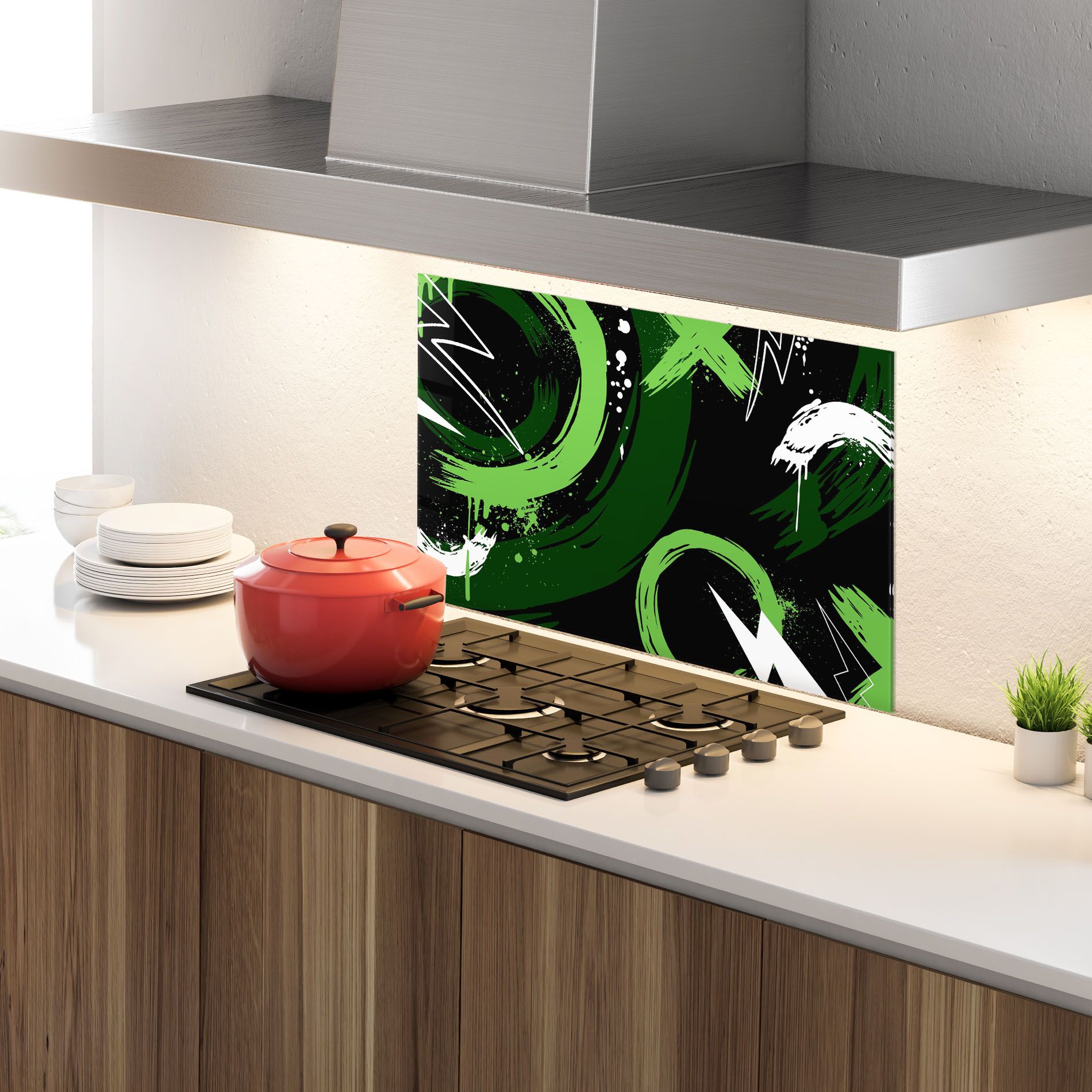 Green Shades Graffiti mockup 4