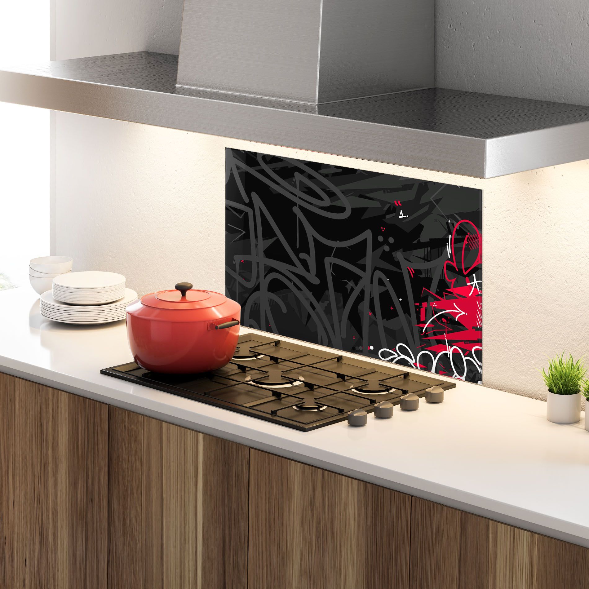 Grey Pink Graffiti mockup 4