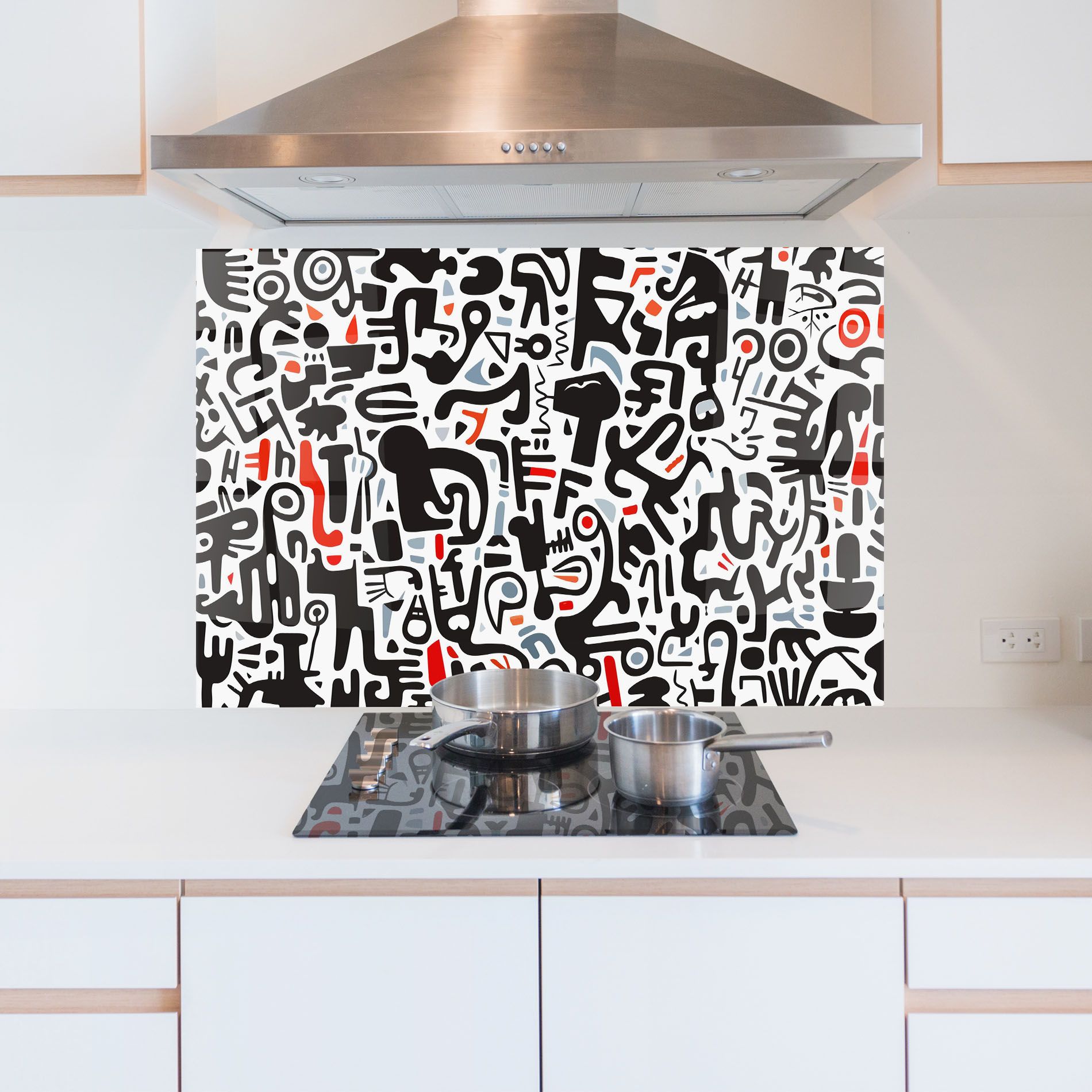 Black Red Doodle mockup 5