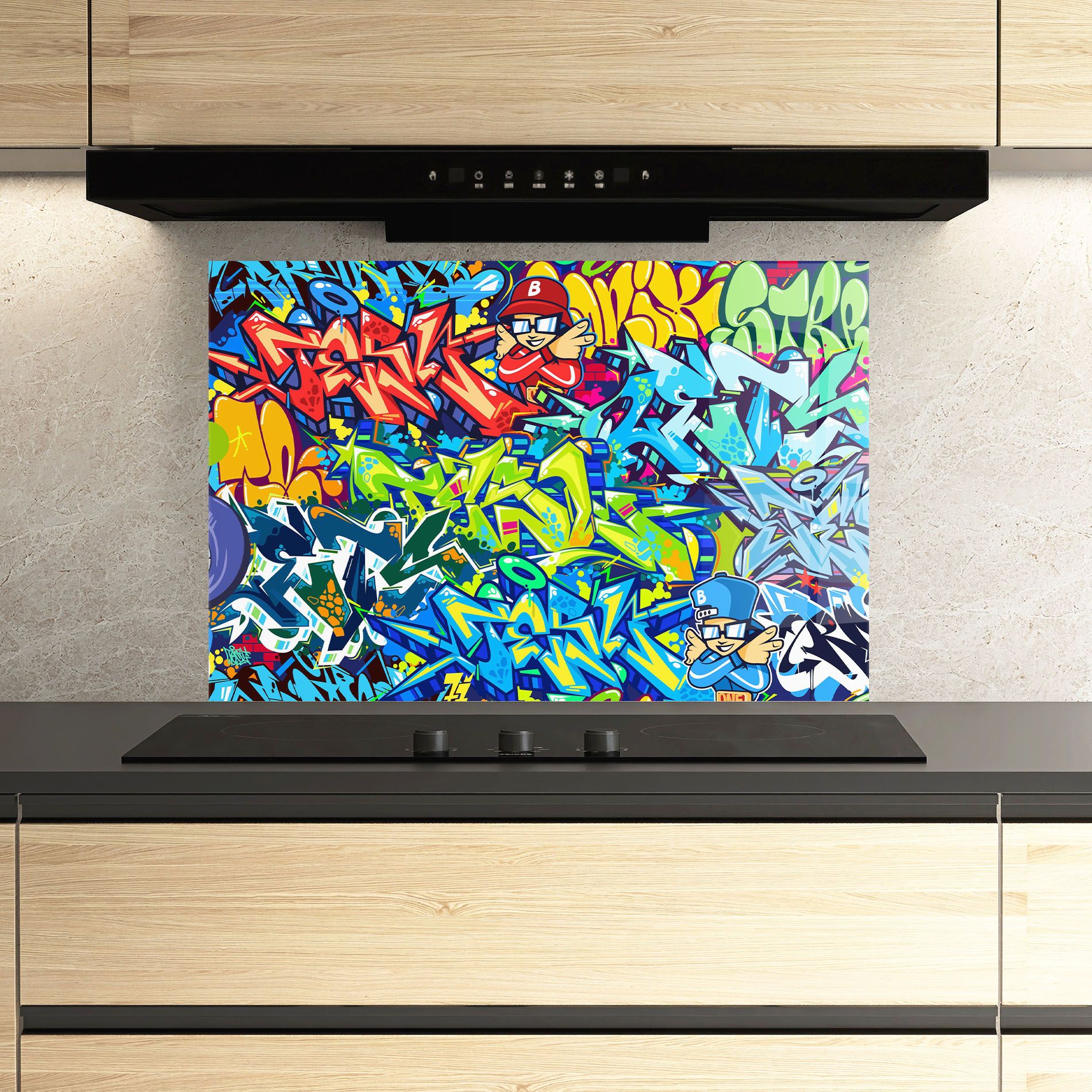 Colorful Graffiti mockup 3