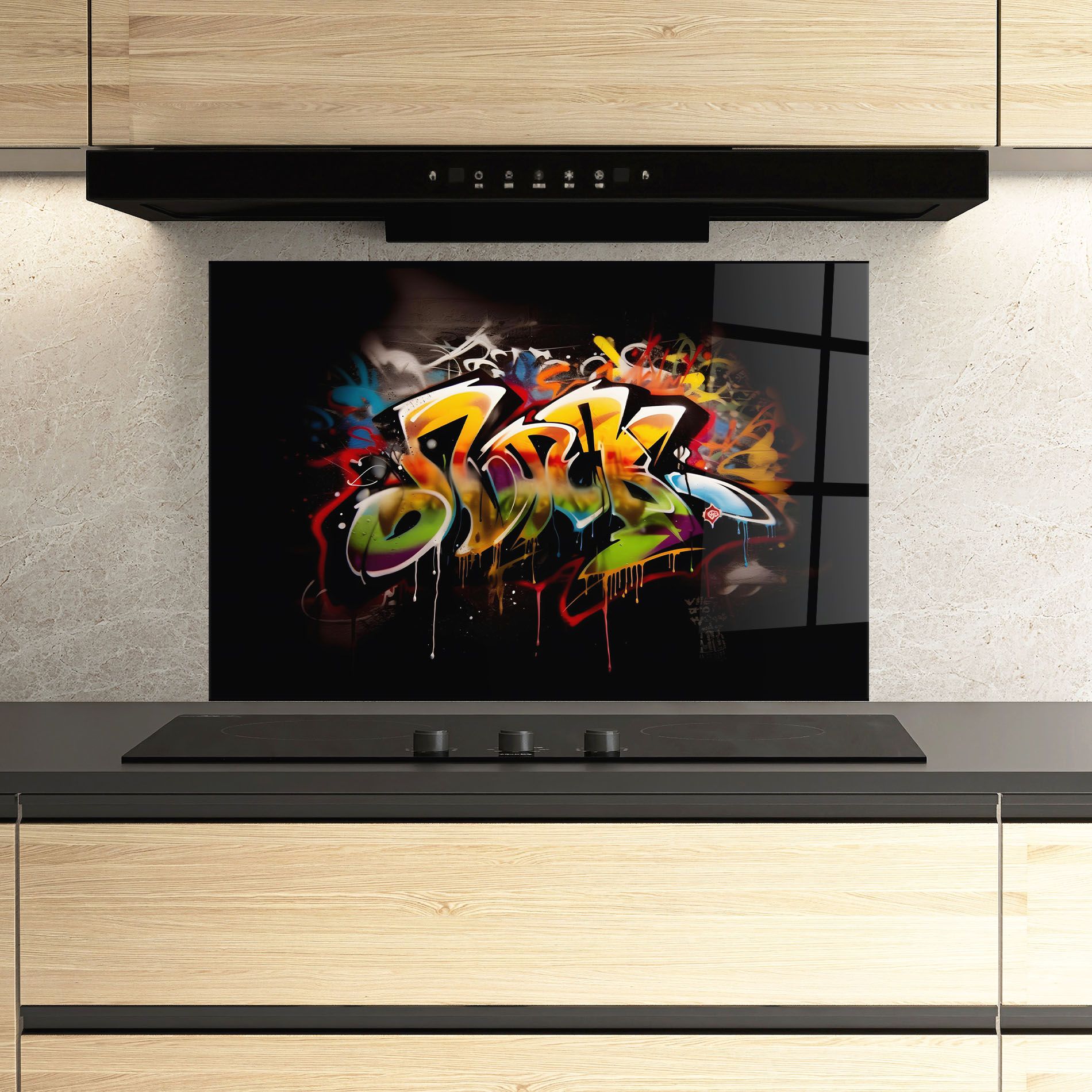 Graffiti Style Wall mockup 3