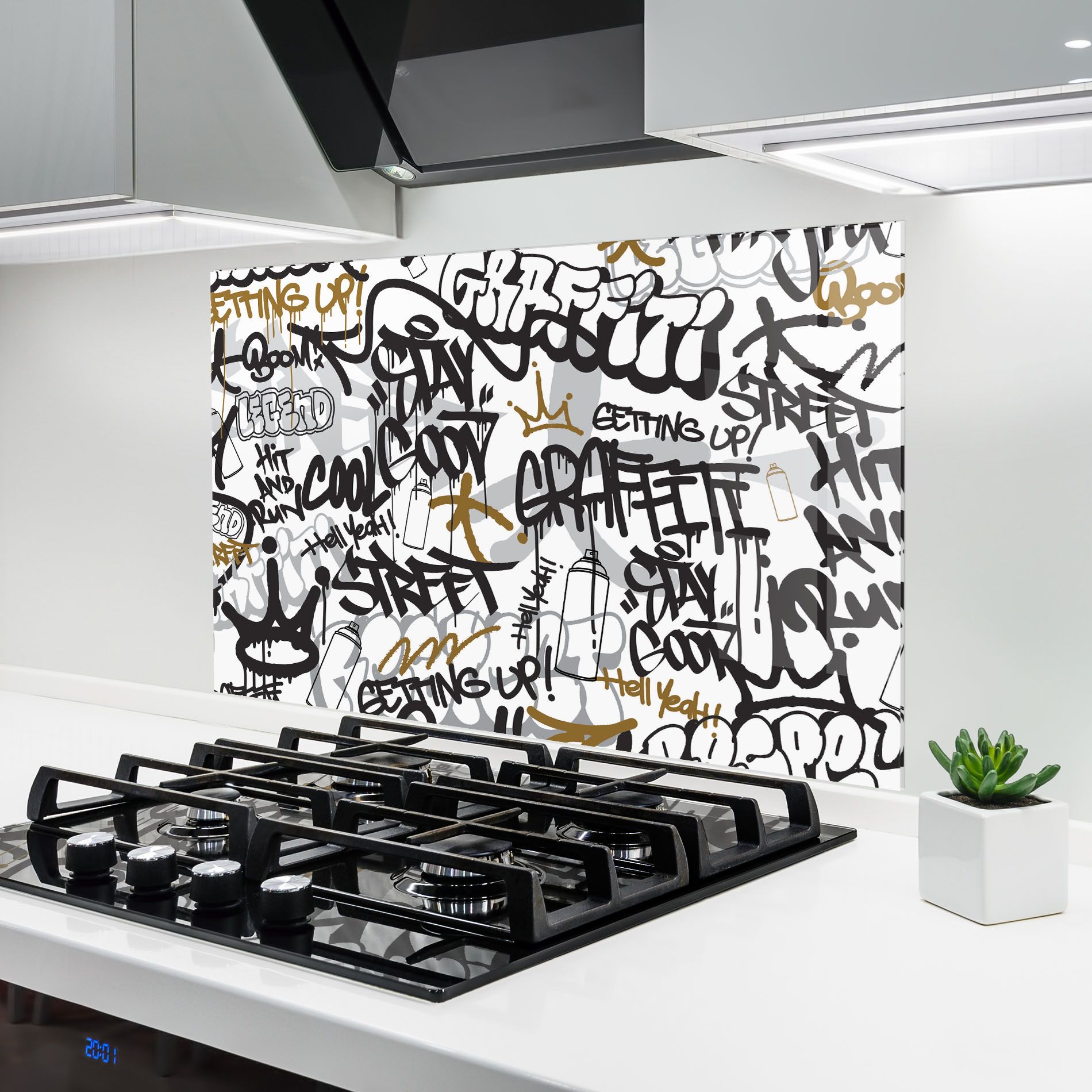 Black Yellow Graffiti mockup 6