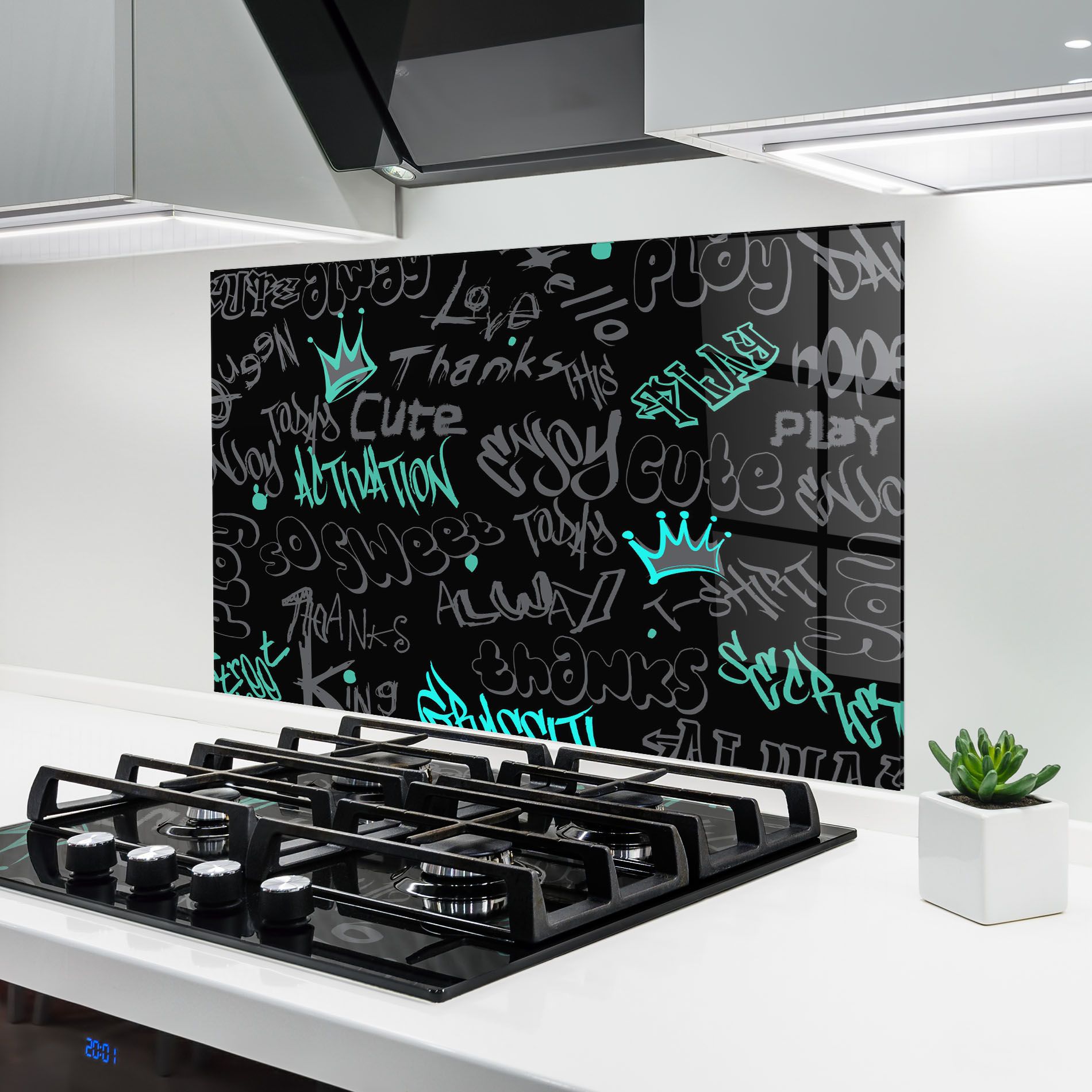 Blue Grey Graffiti mockup 6