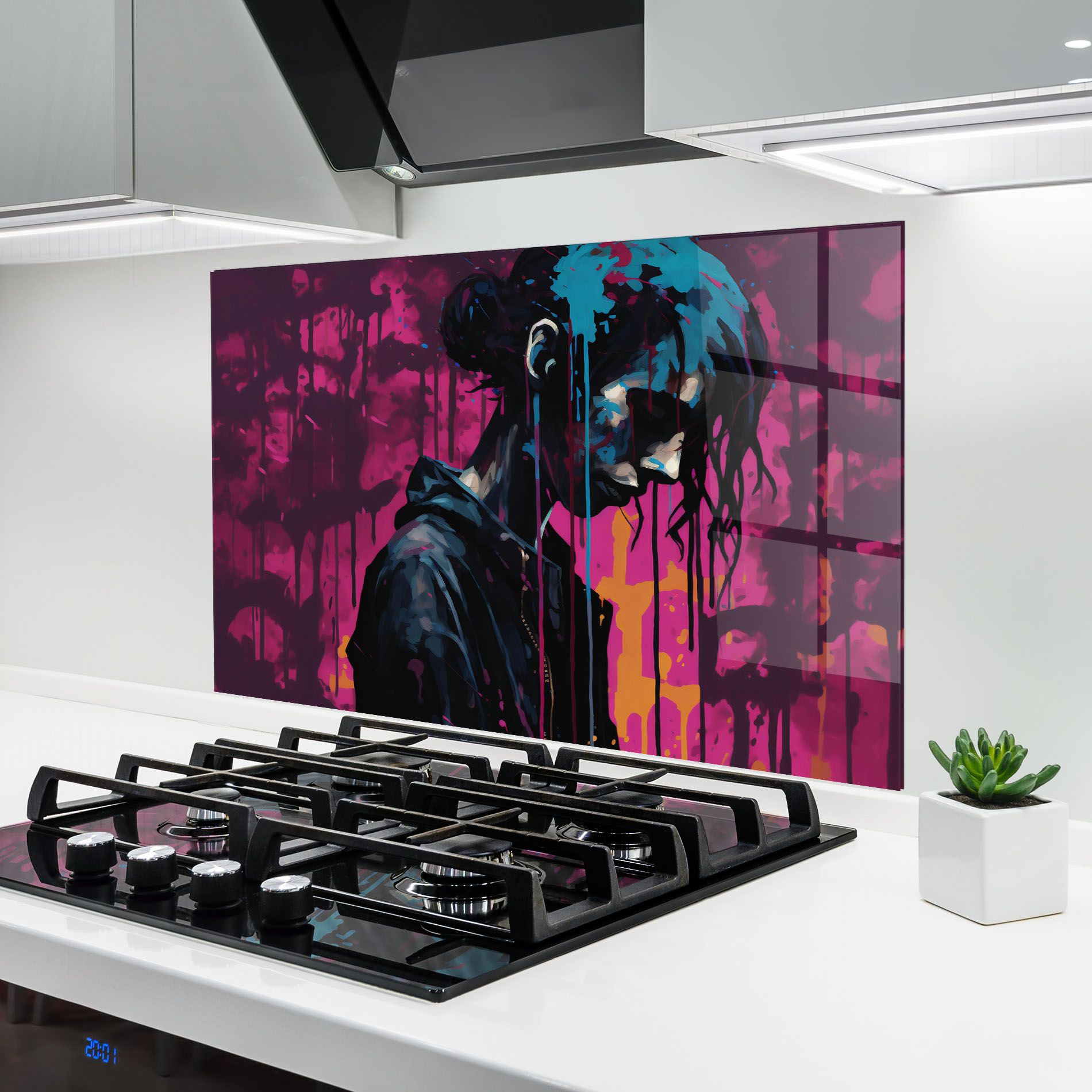 Blue Pink Paint Falling mockup 6