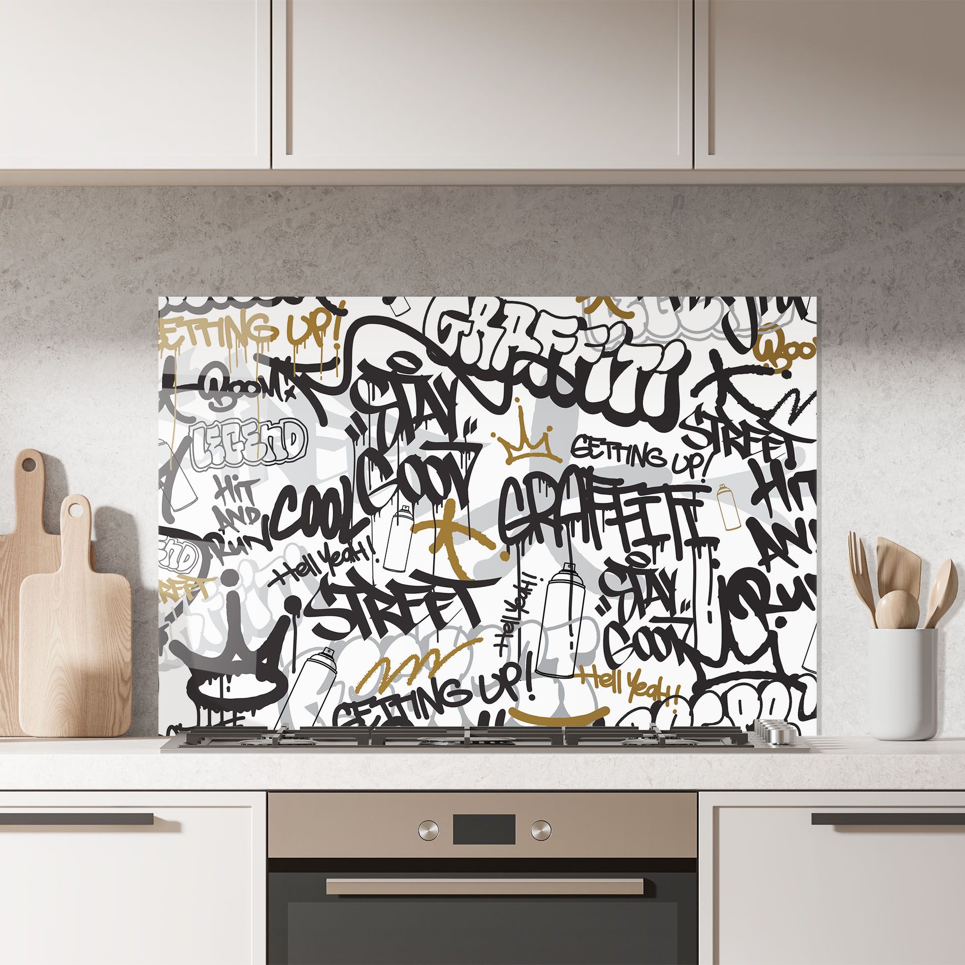 Black Yellow Graffiti mockup 7