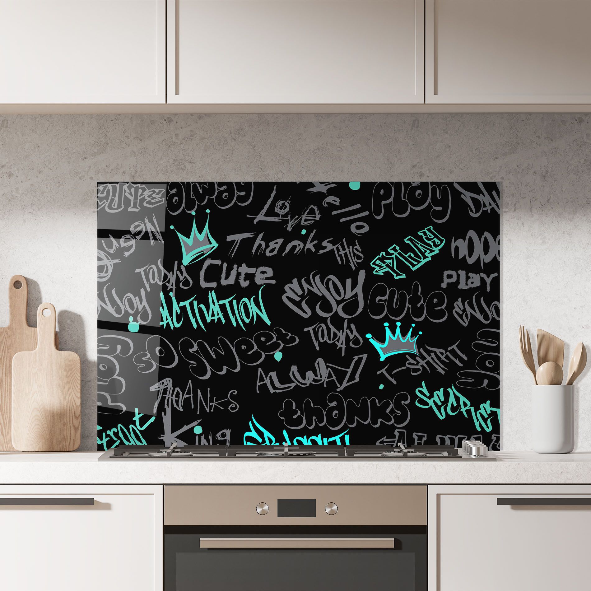 Blue Grey Graffiti mockup 7