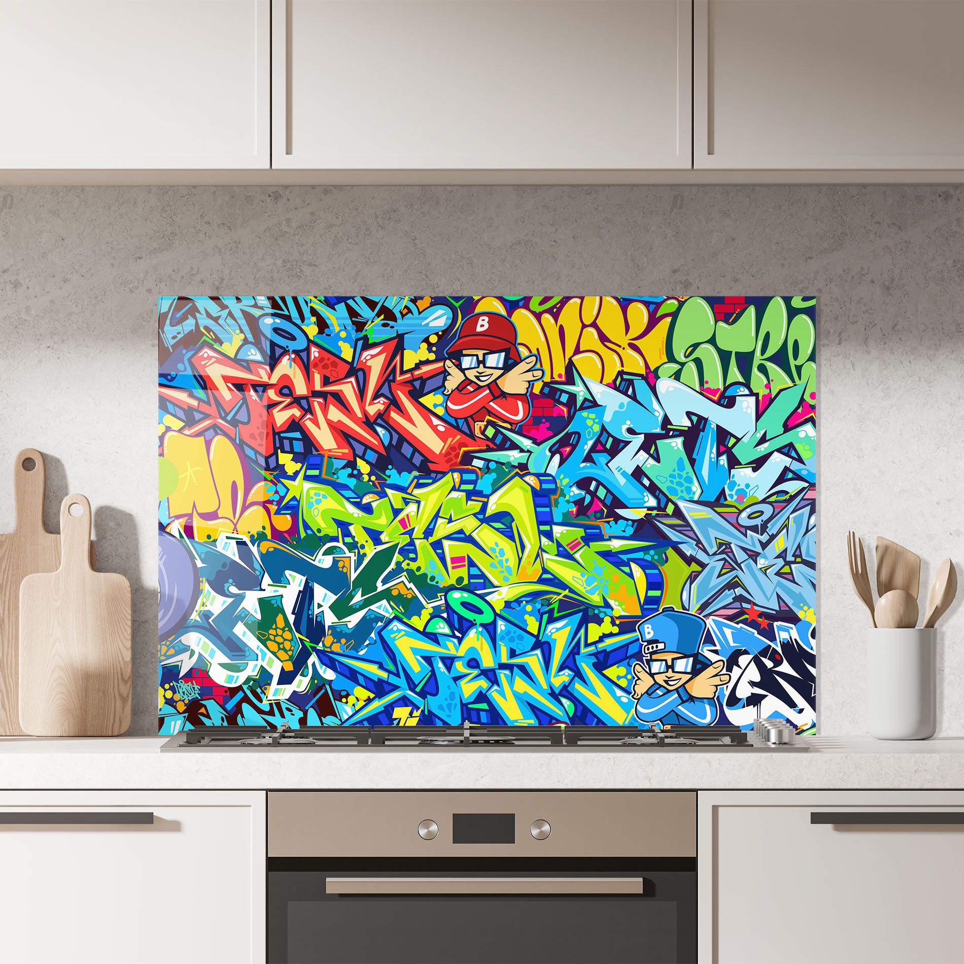 Colorful Graffiti mockup 7