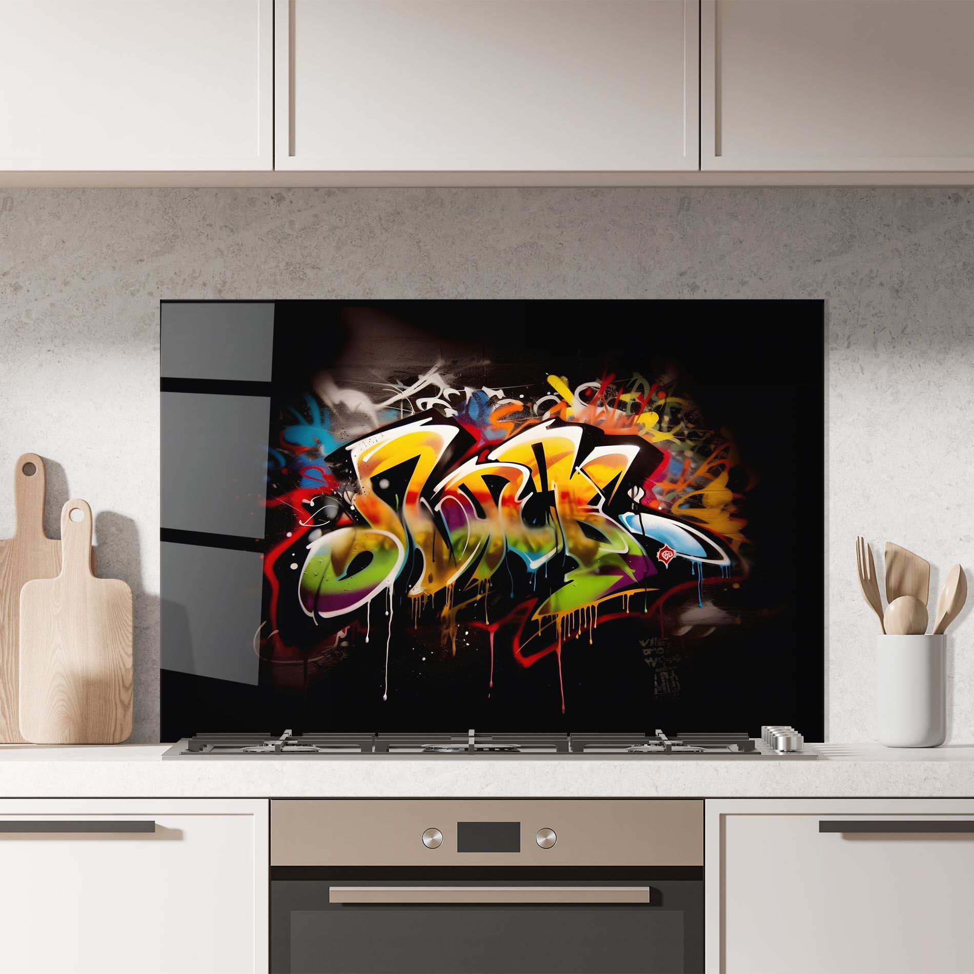 Graffiti Style Wall mockup 7