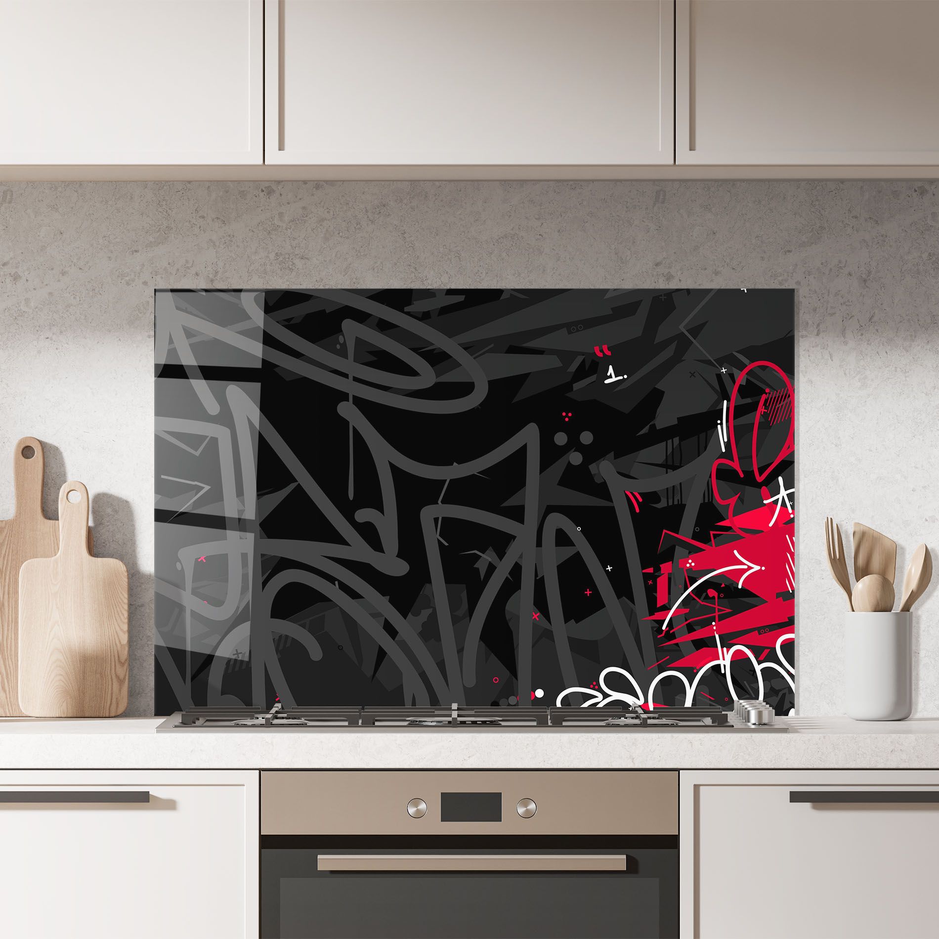 Grey Pink Graffiti mockup 7